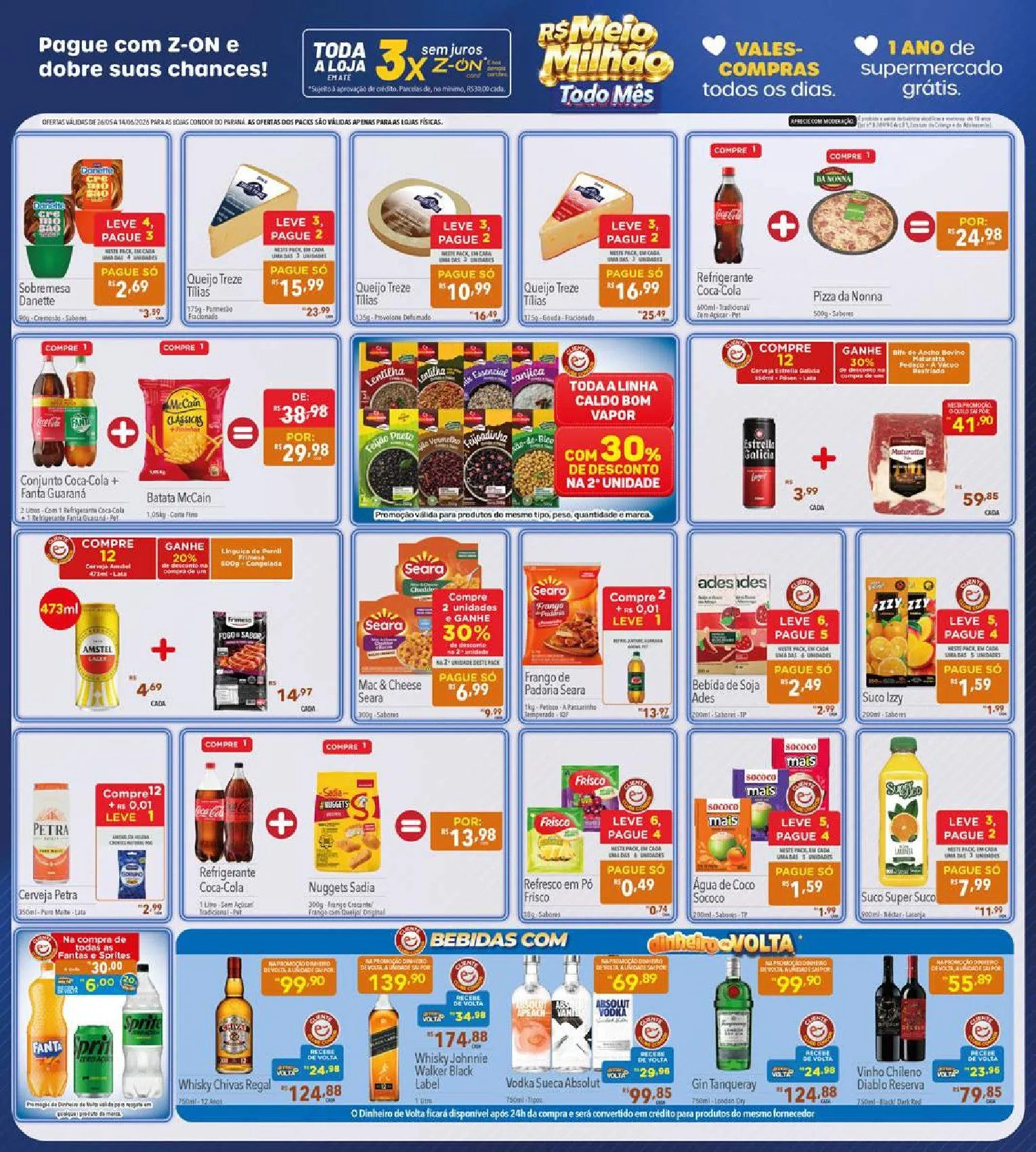 Encarte de Folhetos Supermercados Condor  26 de maio até 14 de junho 2026 - Pagina 3