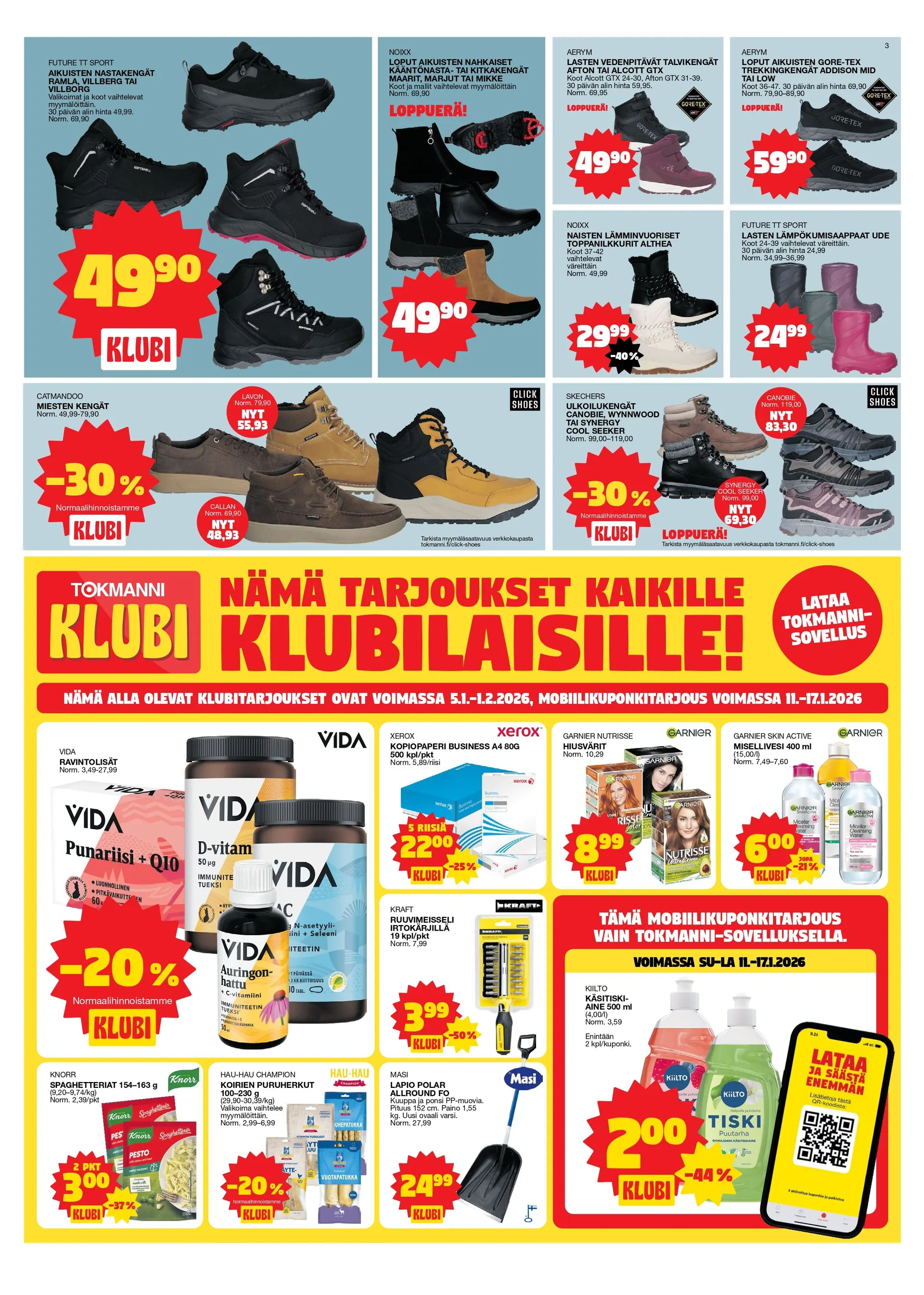Tokmanni voimassa alkaen 12. tammikuuta - 18. tammikuuta 2026 - Tarjouslehti sivu 3