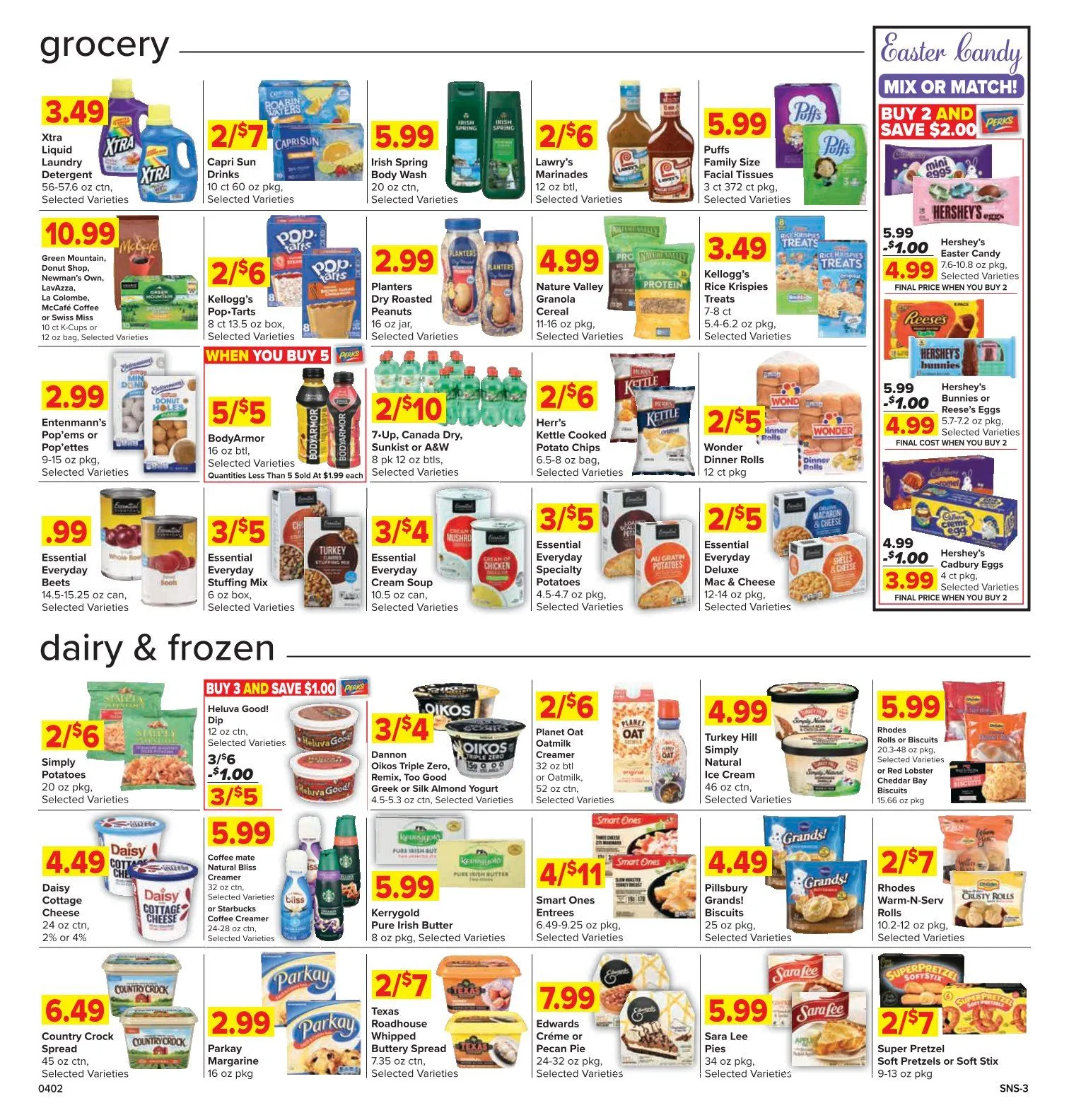 Weekly promotion Shop'n Save Sales spanning from April 2 to April 8 2026 - Page 3 for Catalogue 365