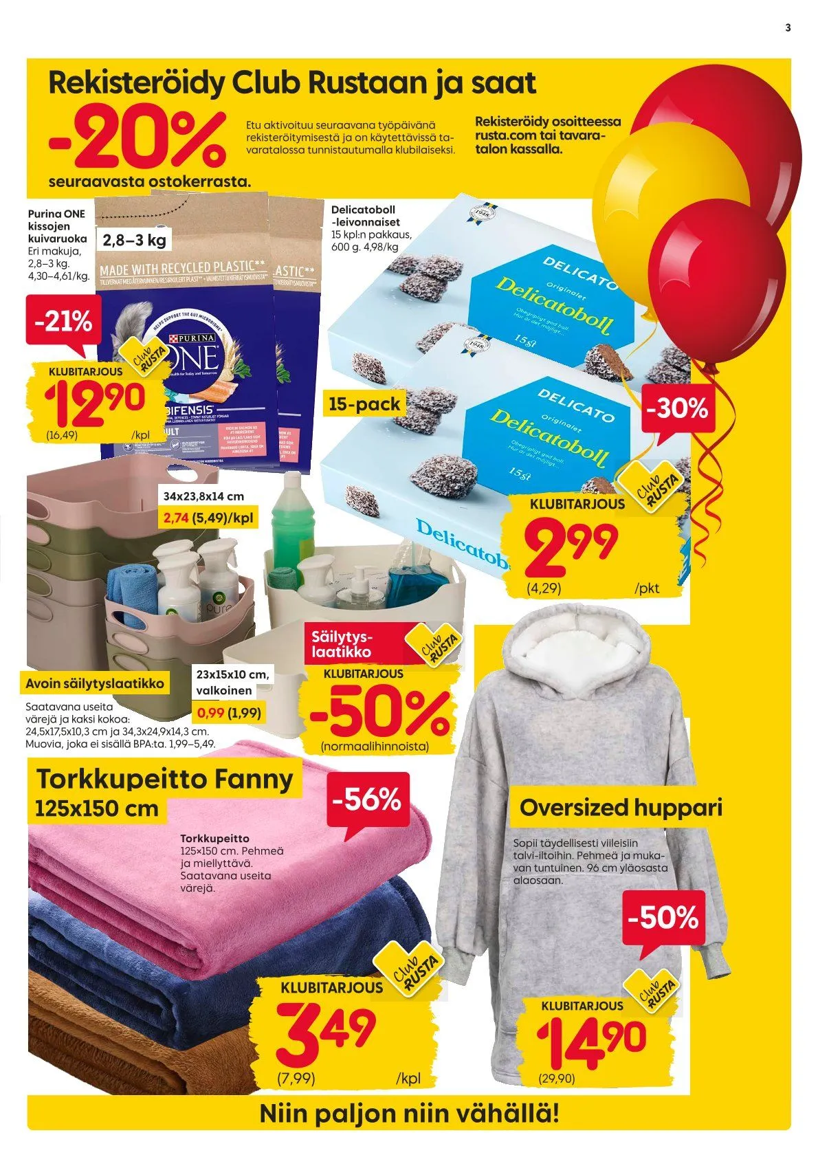 Kaupan Rusta uusimmat tarjoukset voimassa alkaen 27. lokakuuta - 2. marraskuuta 2025 - Tarjouslehti sivu 3