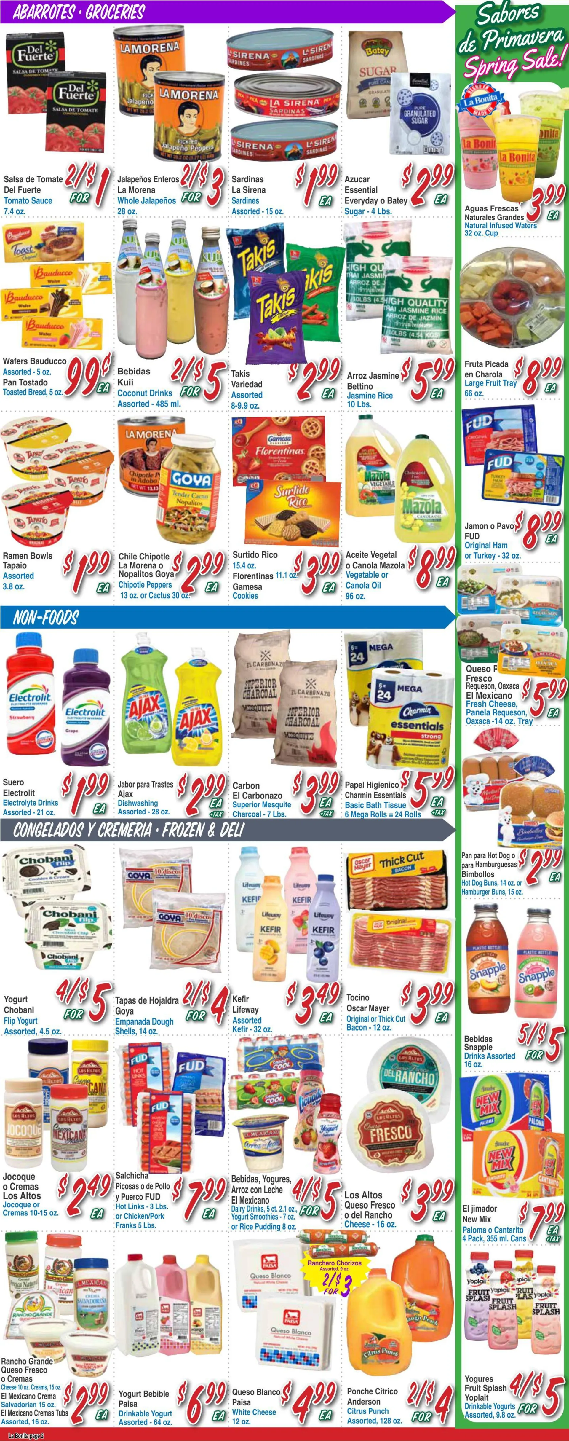 Weekly ad La Bonita Supermarkets Sales from March 25 to March 31 2026 - Page 2