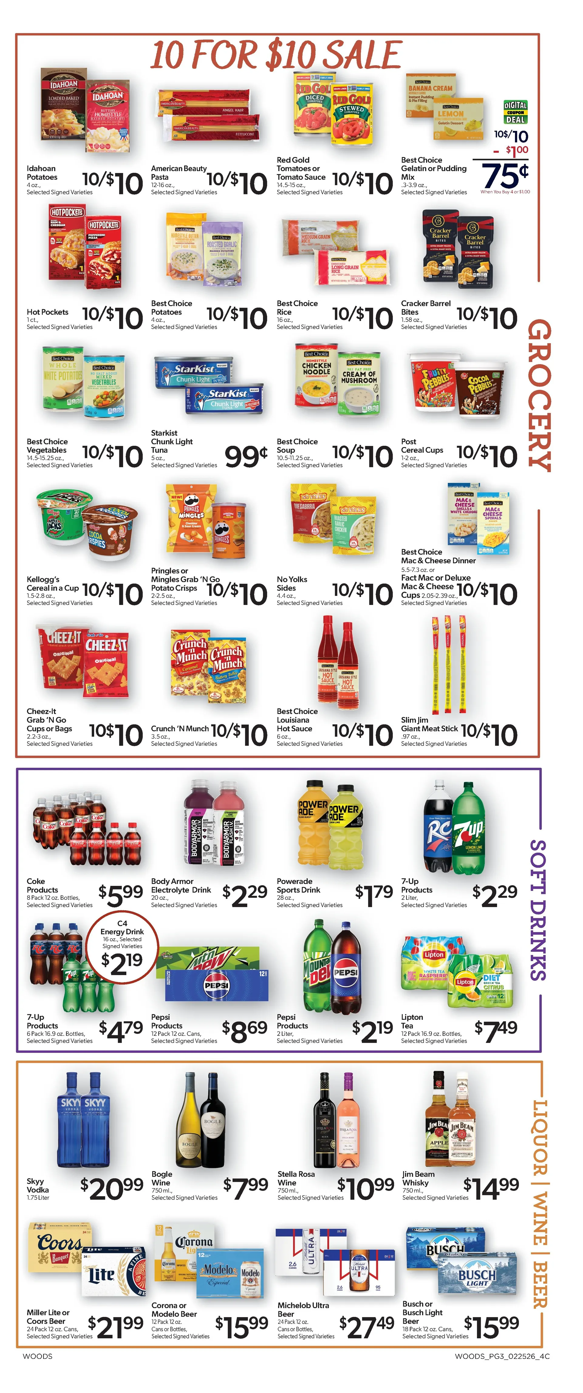 Weekly ad Woods Supermarket Sales from February 25 to March 3 2026 - Page 3