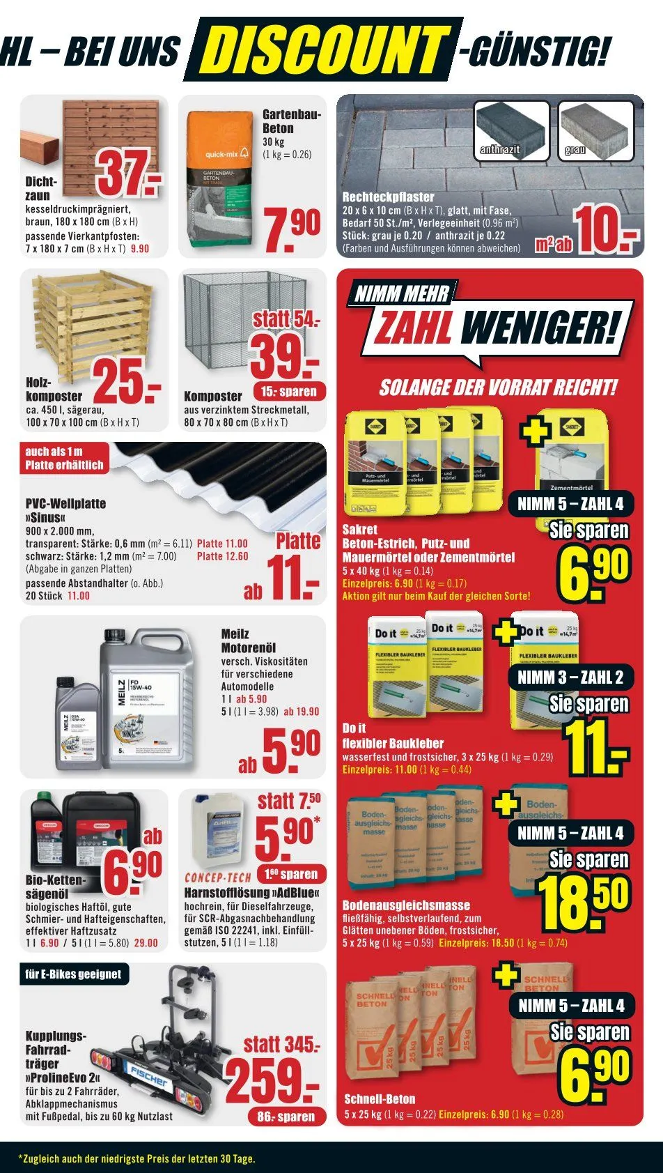 B1 Discount Baumarkt  Prospekte von 2. August bis 8. August 2025 - Prospekt seite 3