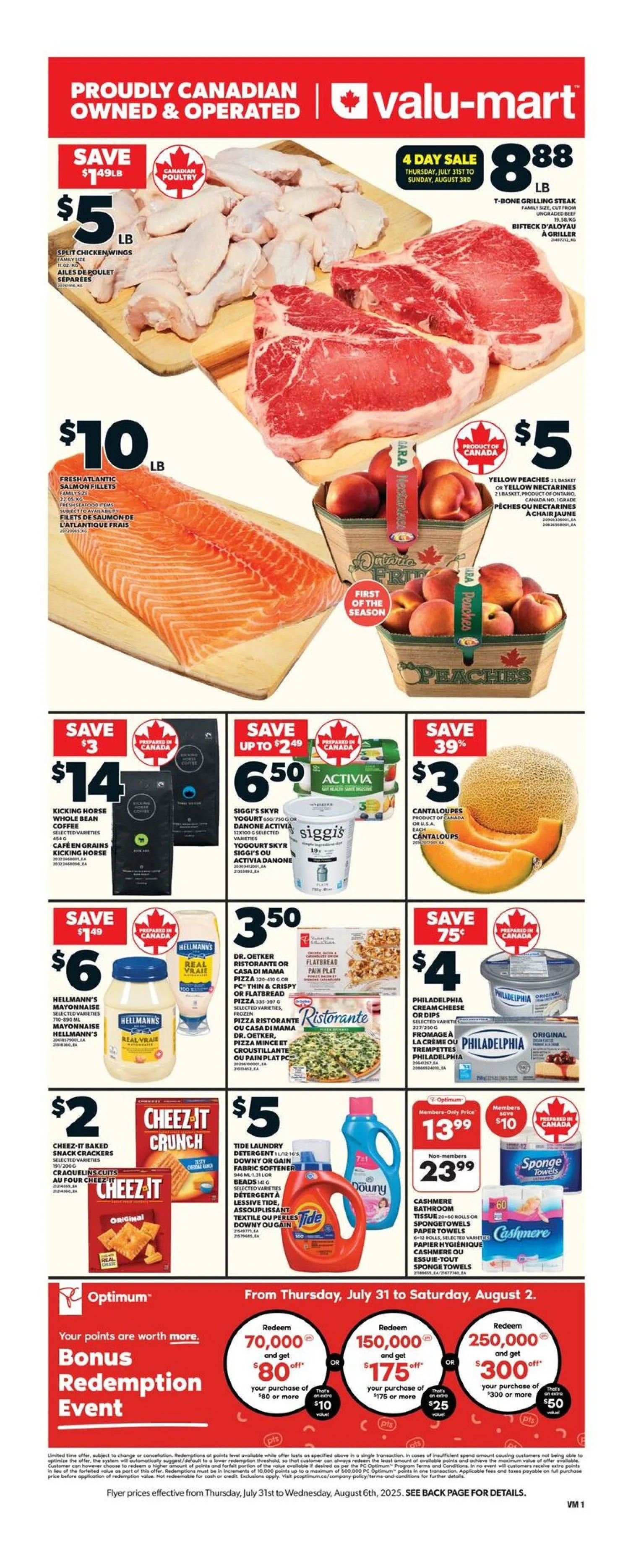 Valu Mart Sakes from July 31 to August 6 2025 - flyer page 