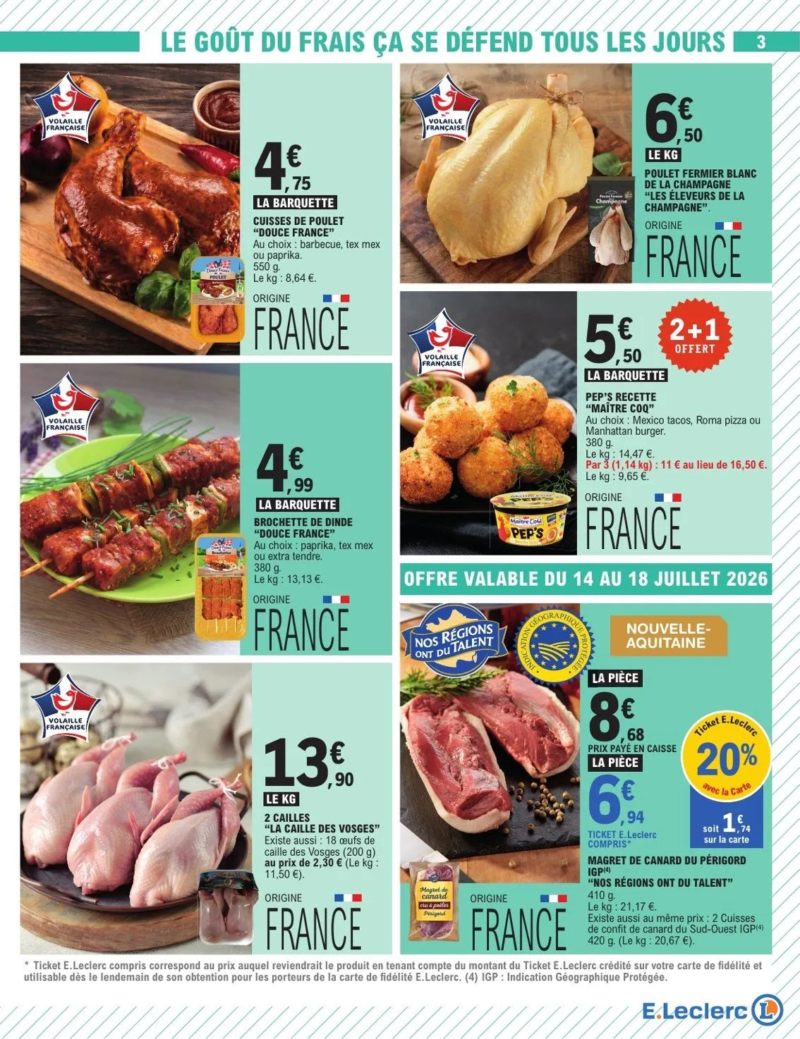E.Leclerc Catalogue du 14 juillet au 25 juillet 2026 - Catalogue page 3