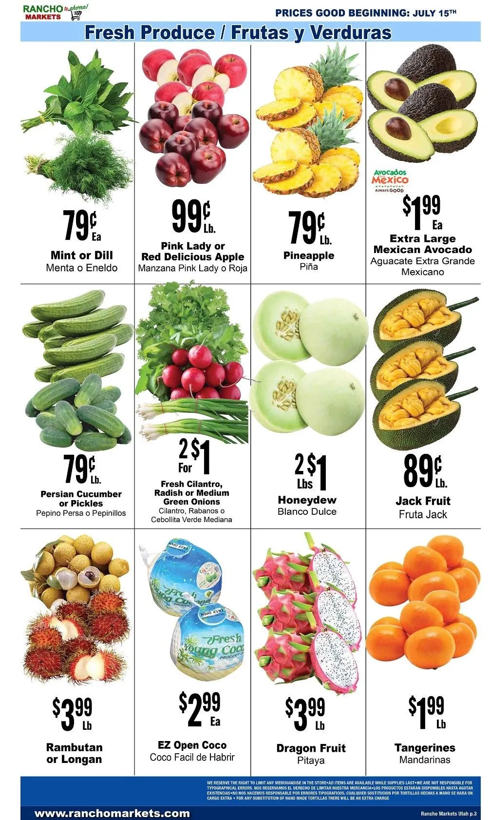 Weekly ad Rancho Markets Sales from July 15 to July 21 2025 - Page 3