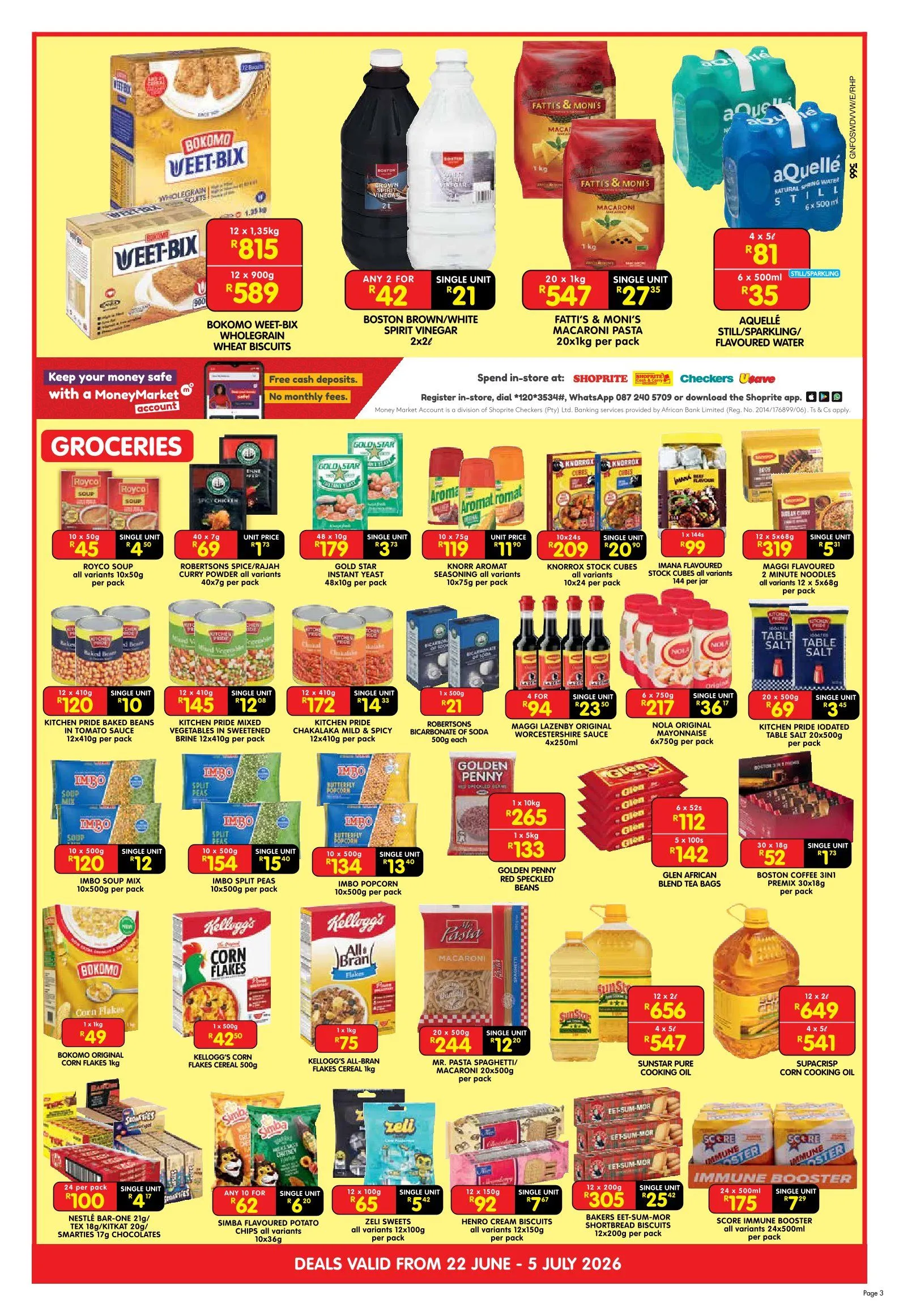 Shoprite Sales from 22 June to 5 July 2026 - Catalogue Page 3
