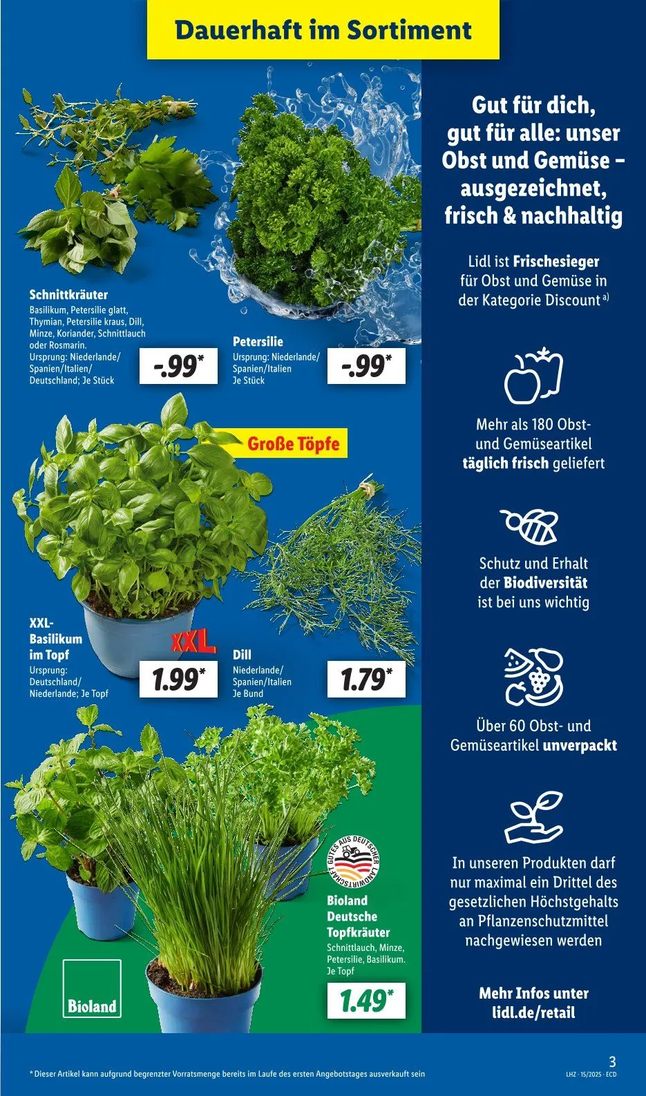Lidl Prospekt von 7. April bis 12. April 2025 - Prospekt seite 3