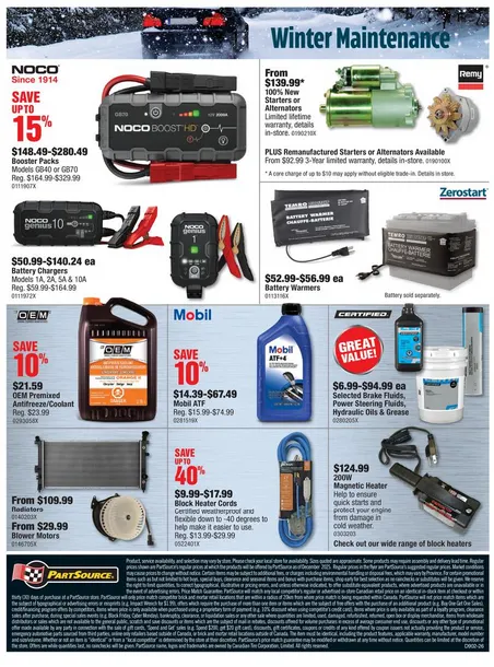 PartSource Sales from January 9 to January 21 2026 - flyer page 3