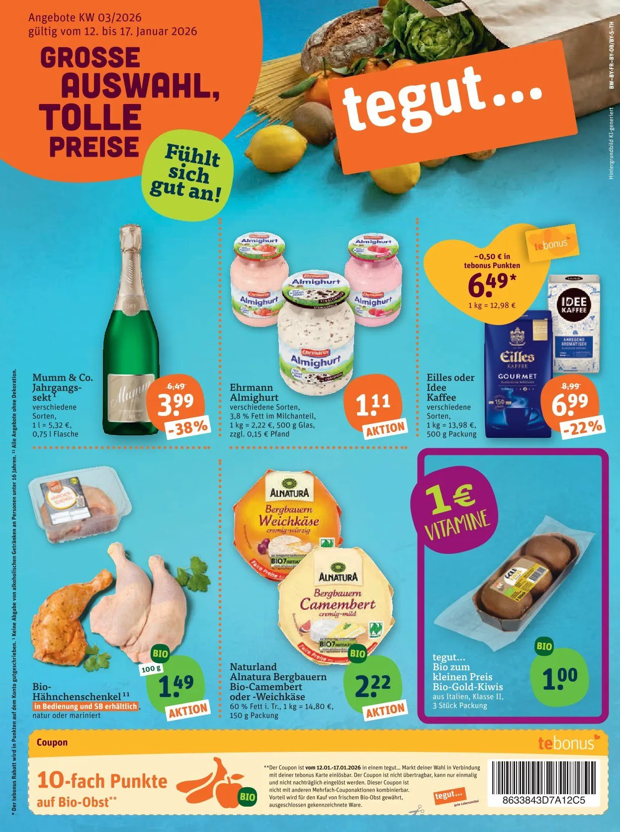 tegut... Angebote von 16. Januar bis 17. Januar 2026 - Prospekt seite 3