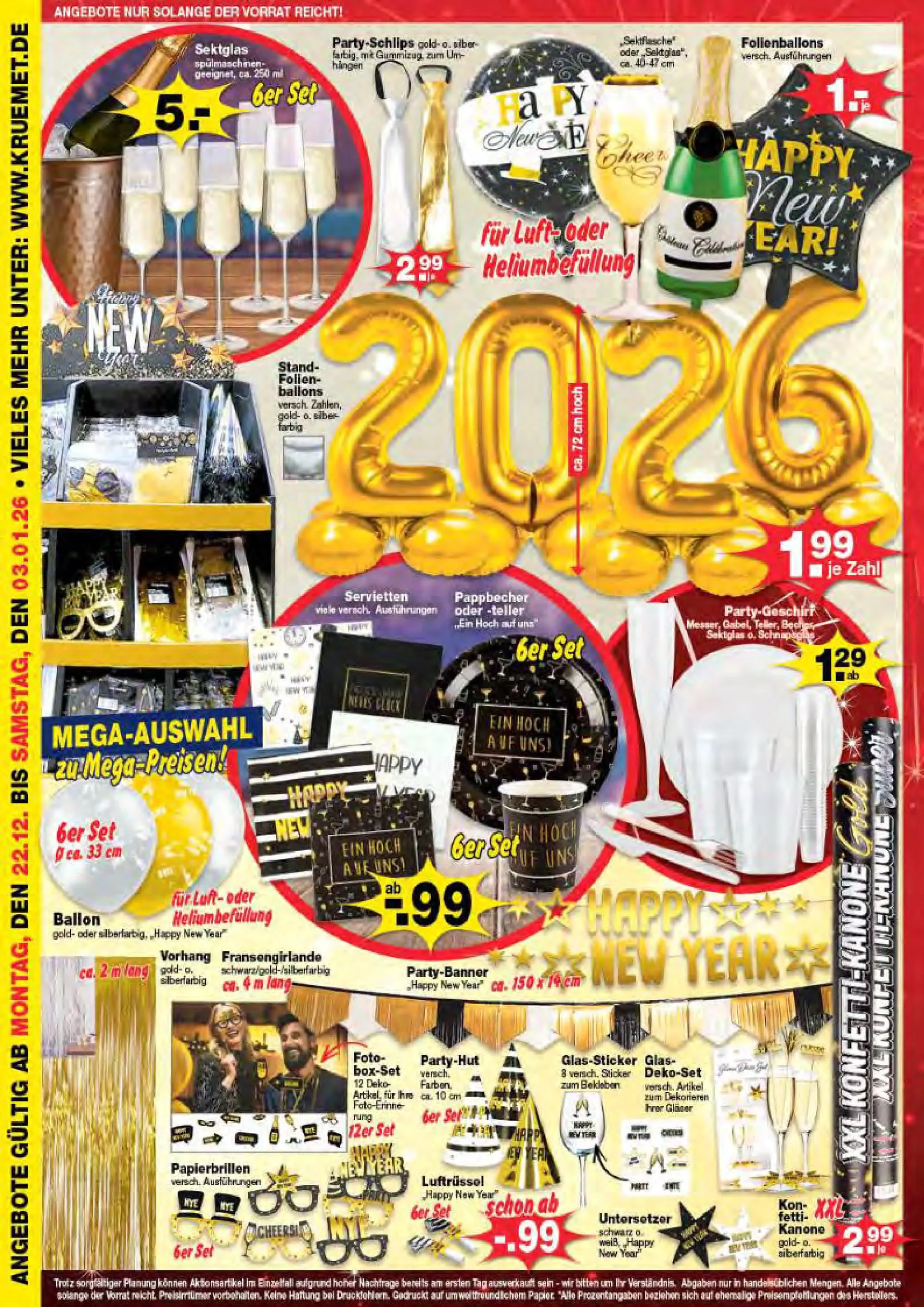 Krümet Sonderposten Angebote von 22. Dezember bis 3. Januar 2026 - Prospekt seite 2