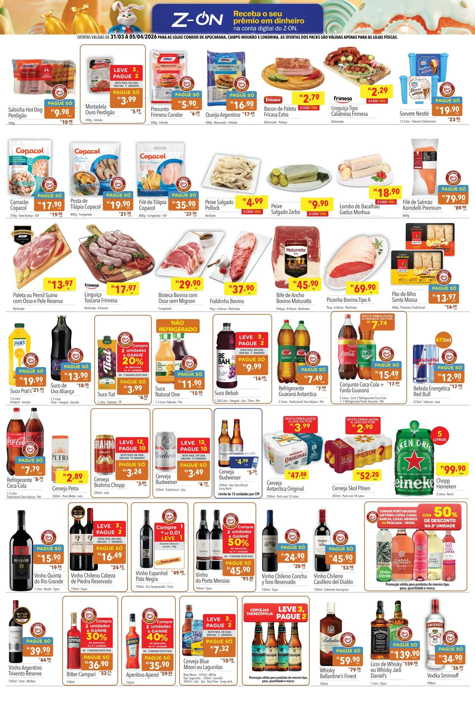 Encarte de Folhetos Supermercados Condor 1 de abril até 7 de abril 2026 - Pagina 3