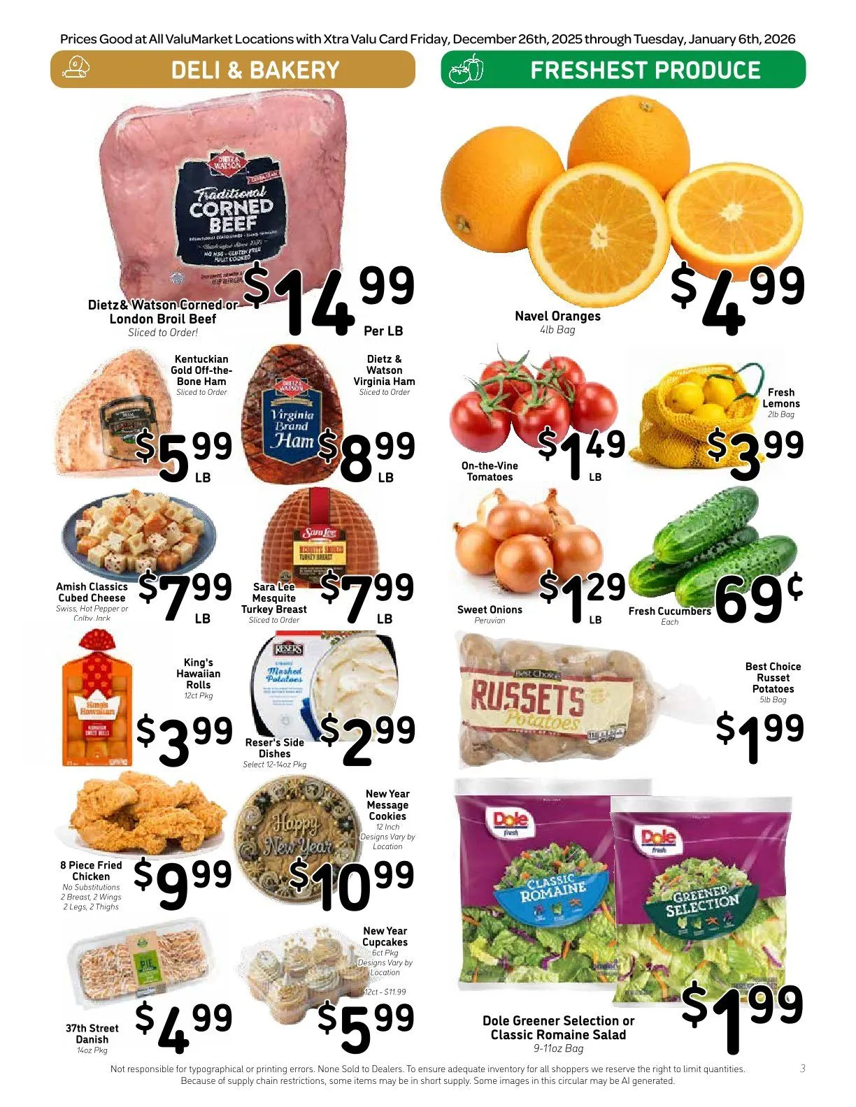 Weekly ad ValuMarket Sales from December 26 to January 6 2026 - Page 3