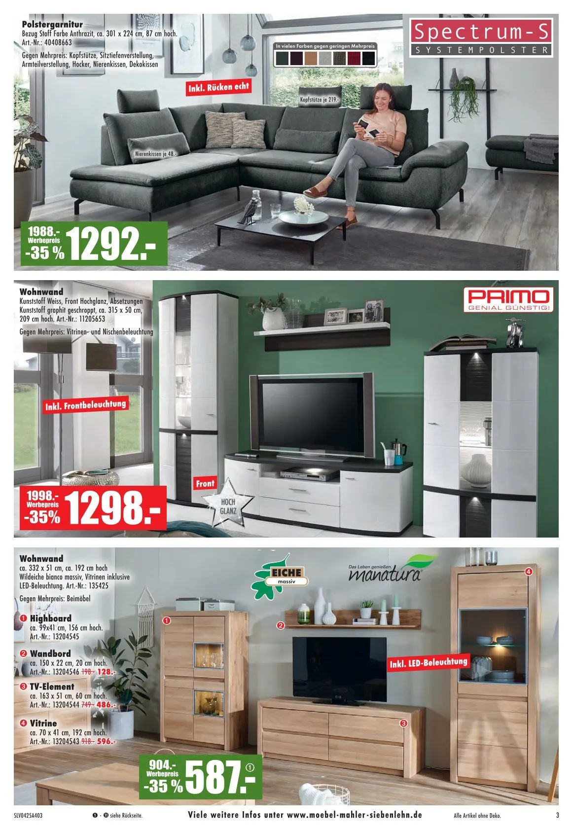 Möbel Mahler Prospekt von 1. April bis 29. April 2025 - Prospekt seite 3
