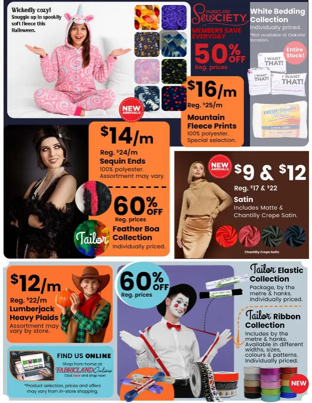Fabricland Sales from October 1 to October 31 2025 - flyer page 2