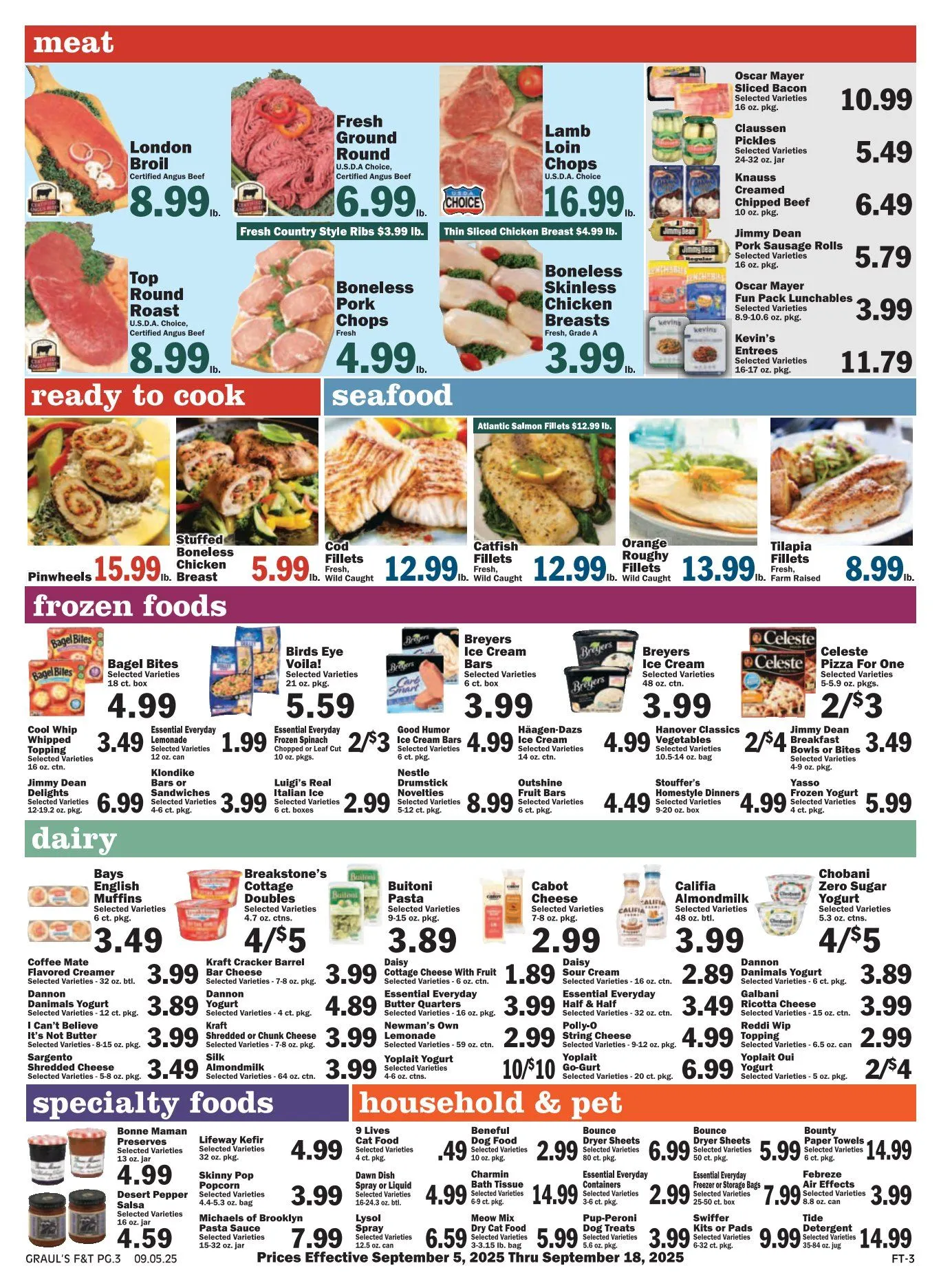 Weekly promotion Graul's Market Sales spanning from September 18 to October 2 2025 - Page 3 for Catalogue 365