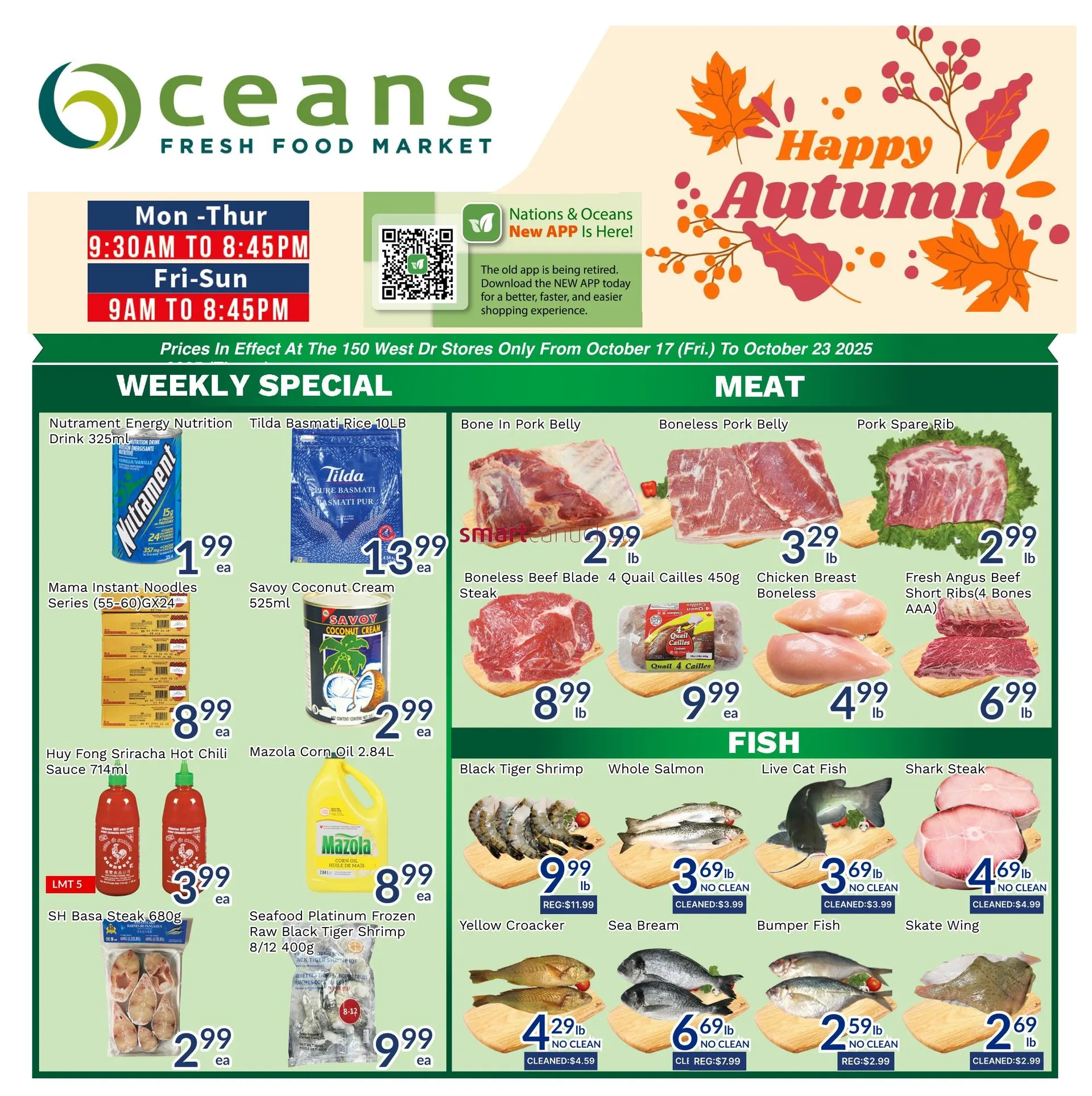 Oceans Sales from October 17 to October 23 2025 - flyer page 