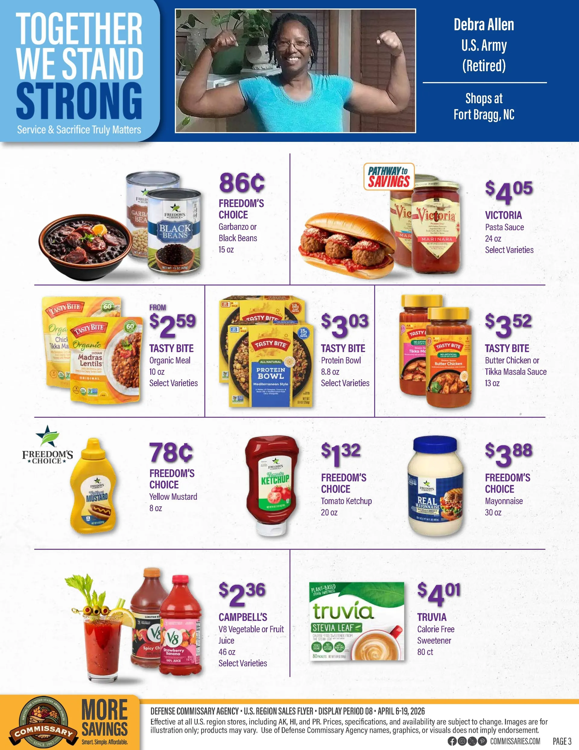 Weekly promotion  Commissary Sales spanning from April 6 to April 19 2026 - Page 3 for Catalogue 365