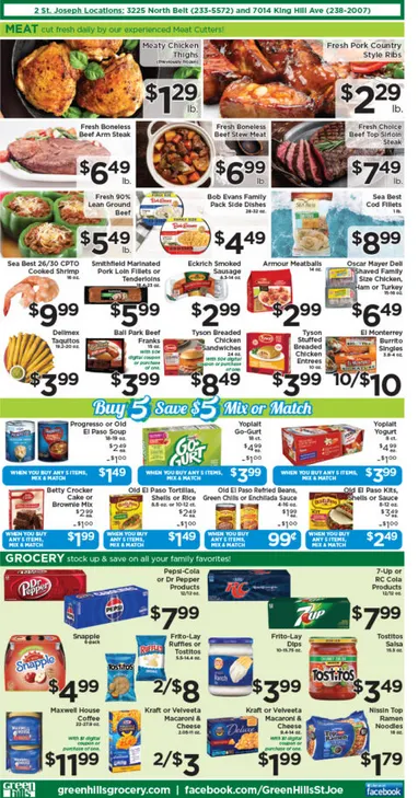 Weekly promotion Green Hills Sales spanning from January 28 to February 3 2026 - Page 3 for Catalogue 365