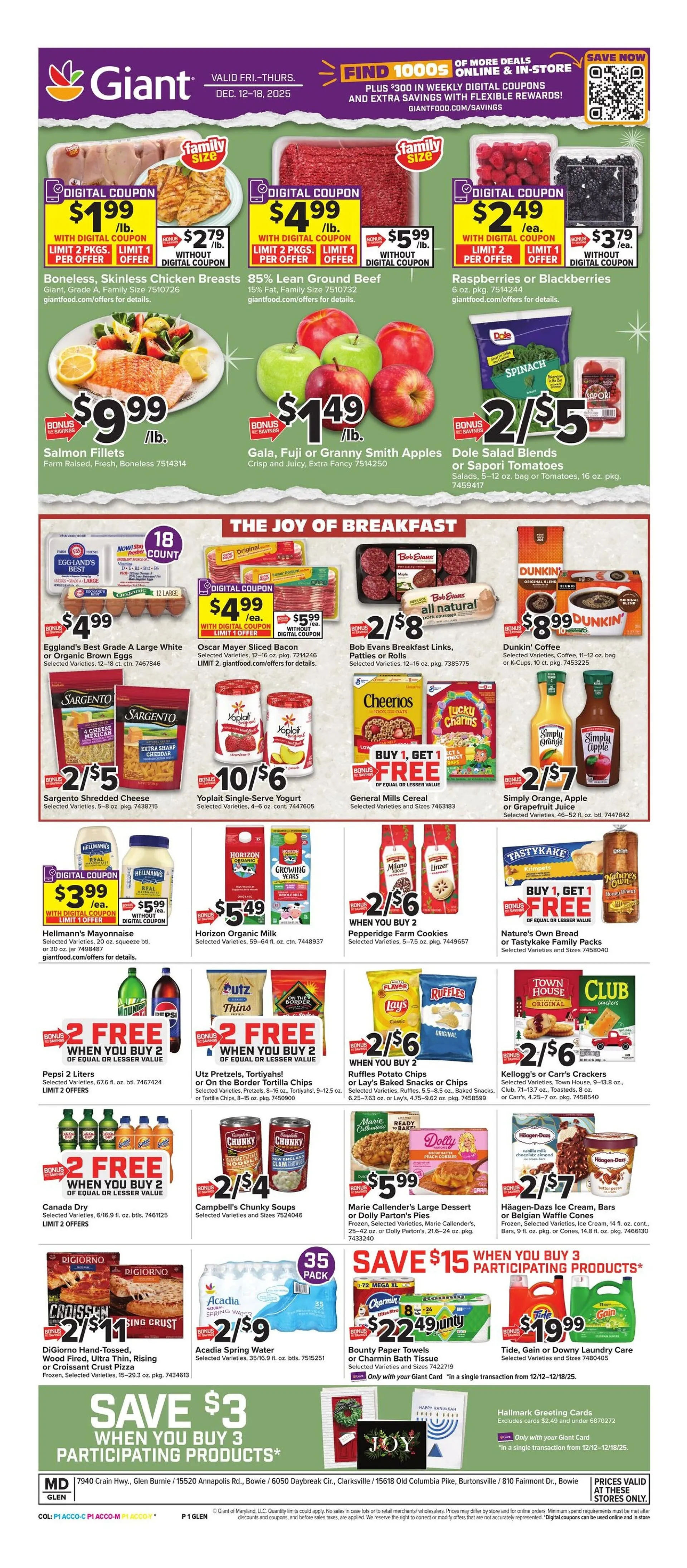 Weekly ad Giant Food Sales from December 15 to December 18 2025 - Page 3