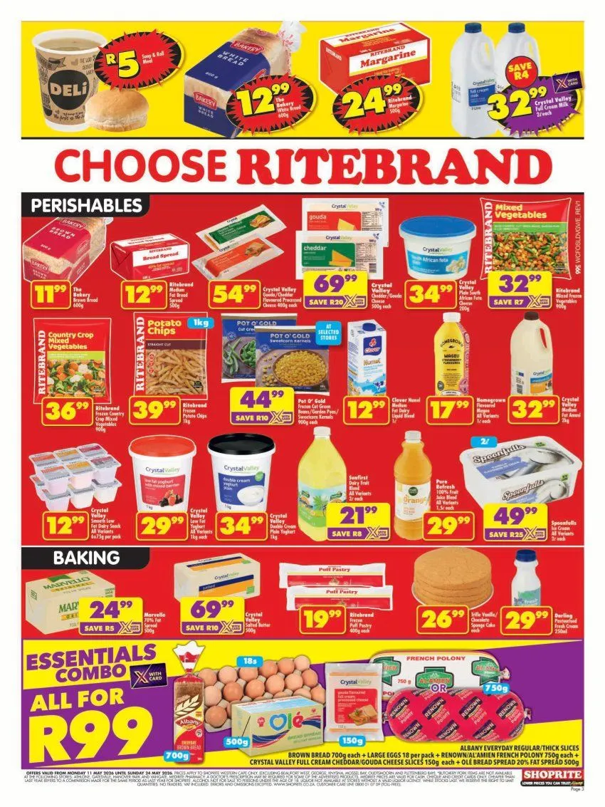  Shoprite Sales from 11 May to 24 May 2026 - Catalogue Page 3