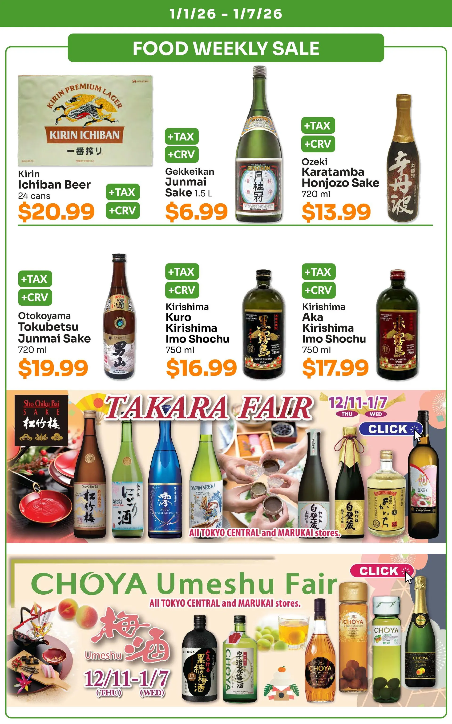 Weekly ad Tokyo Central Specialty Market Sales from January 1 to January 7 2026 - Page 3