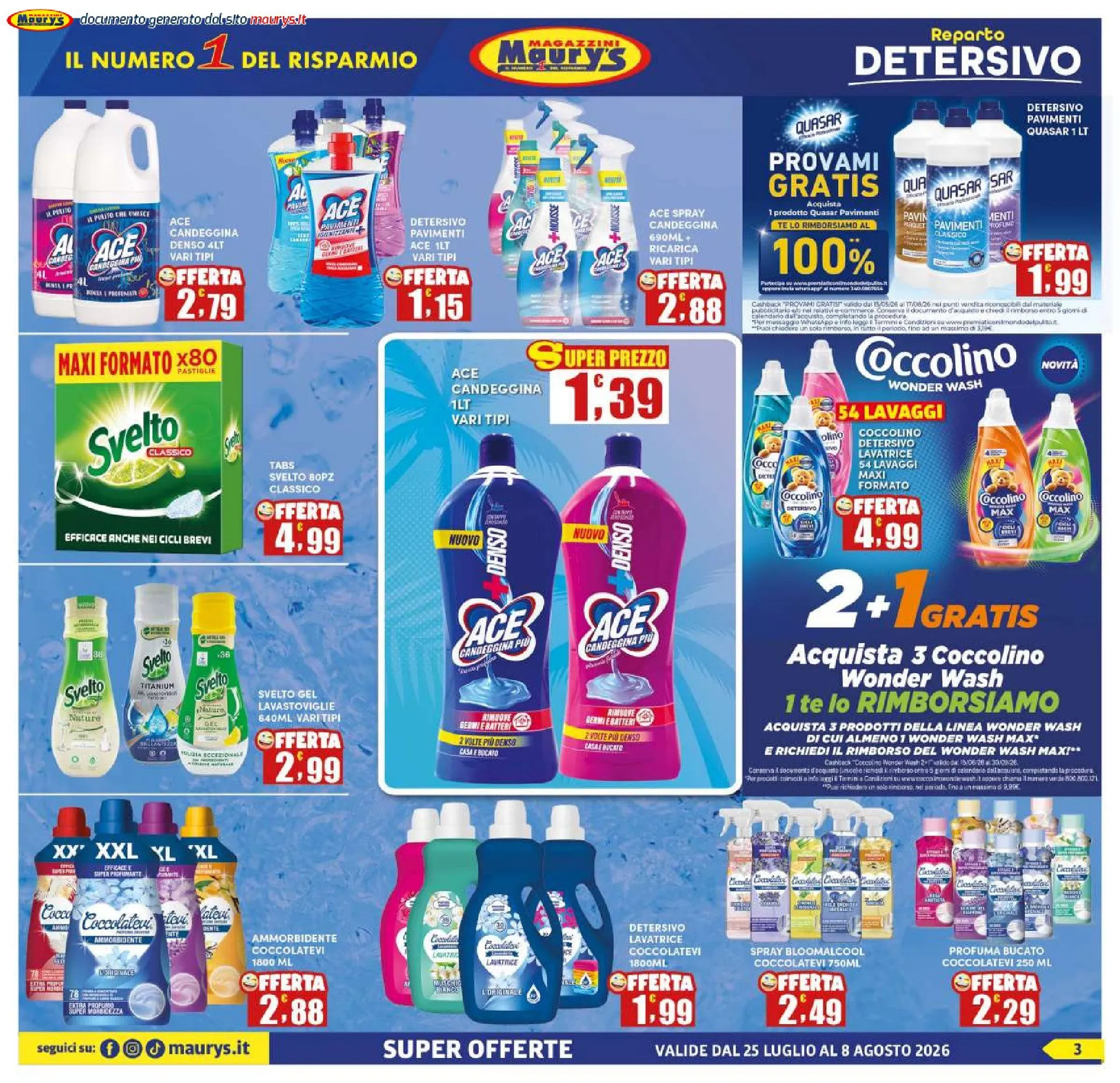 Volantini Maury's da 25 luglio a 8 agosto di 2026 - Pagina del volantino 3