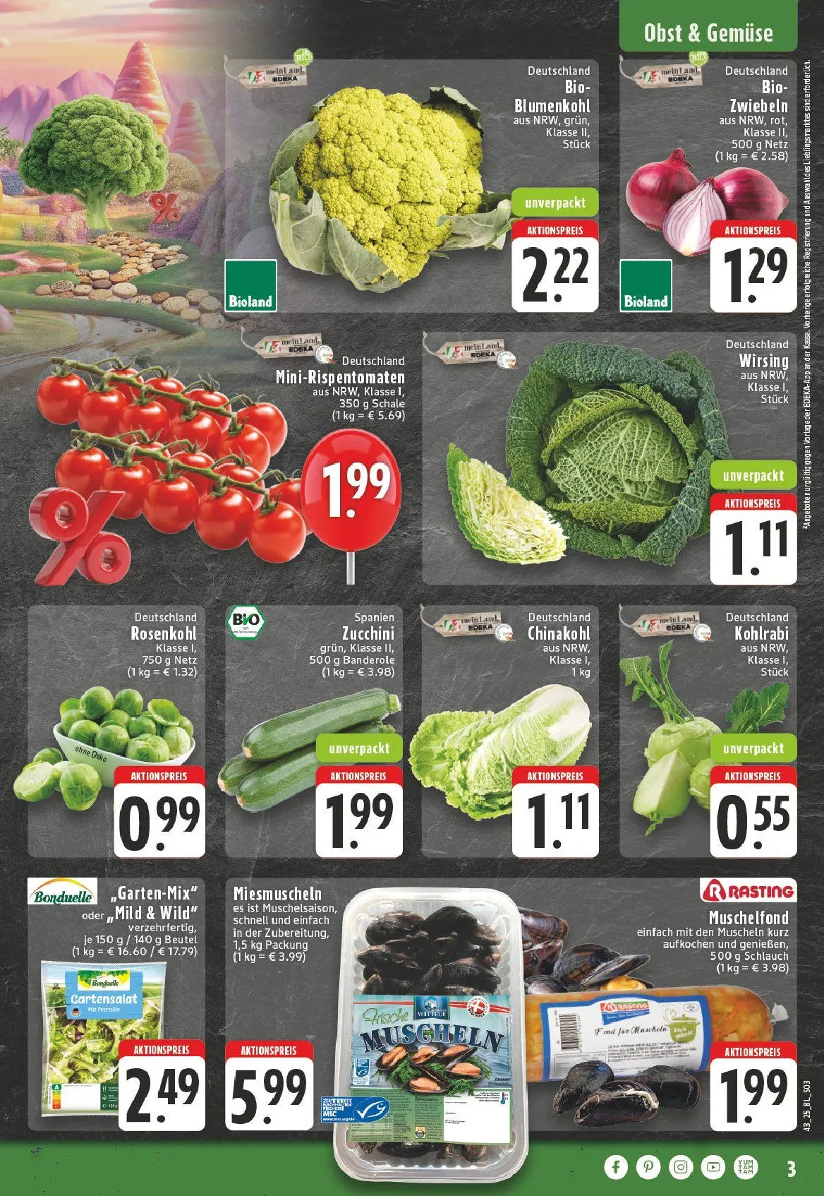 Edeka Angebote von 18. Oktober bis 25. Oktober 2025 - Prospekt seite 3