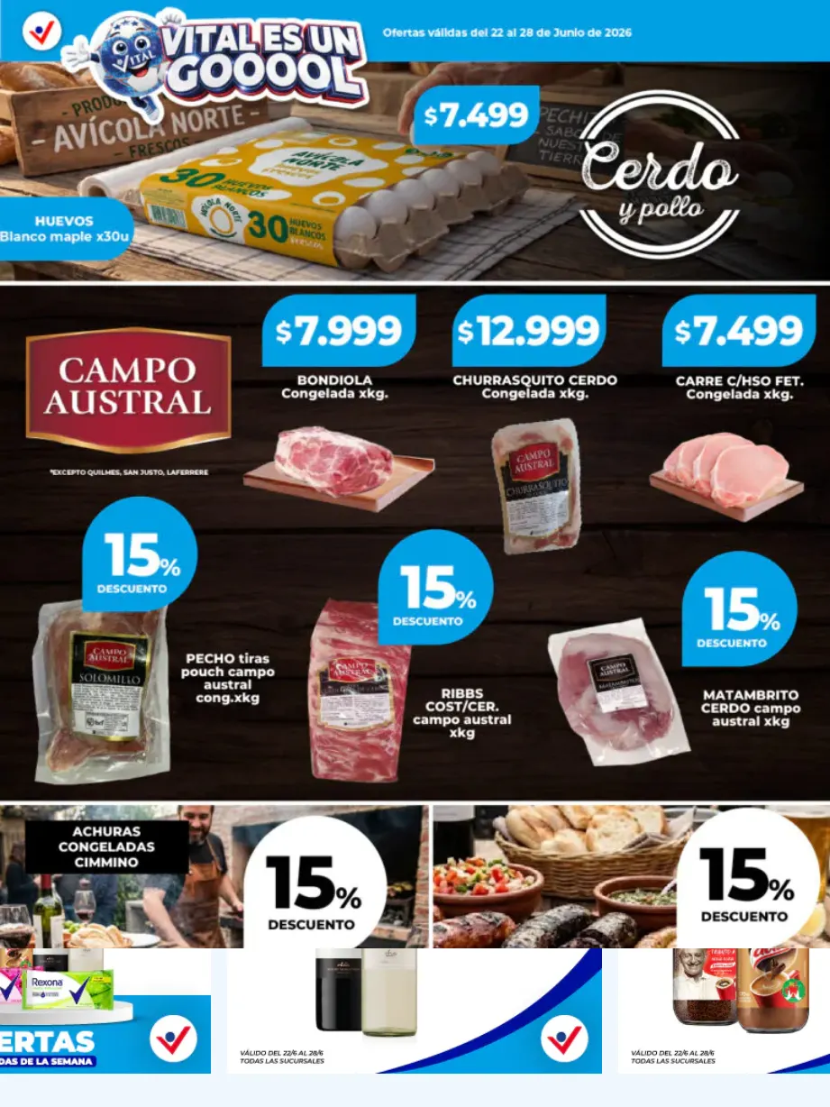 Ofertas de Vital Ofertas 22 de junio al 28 de junio 2026 - Página 3 del catálogo