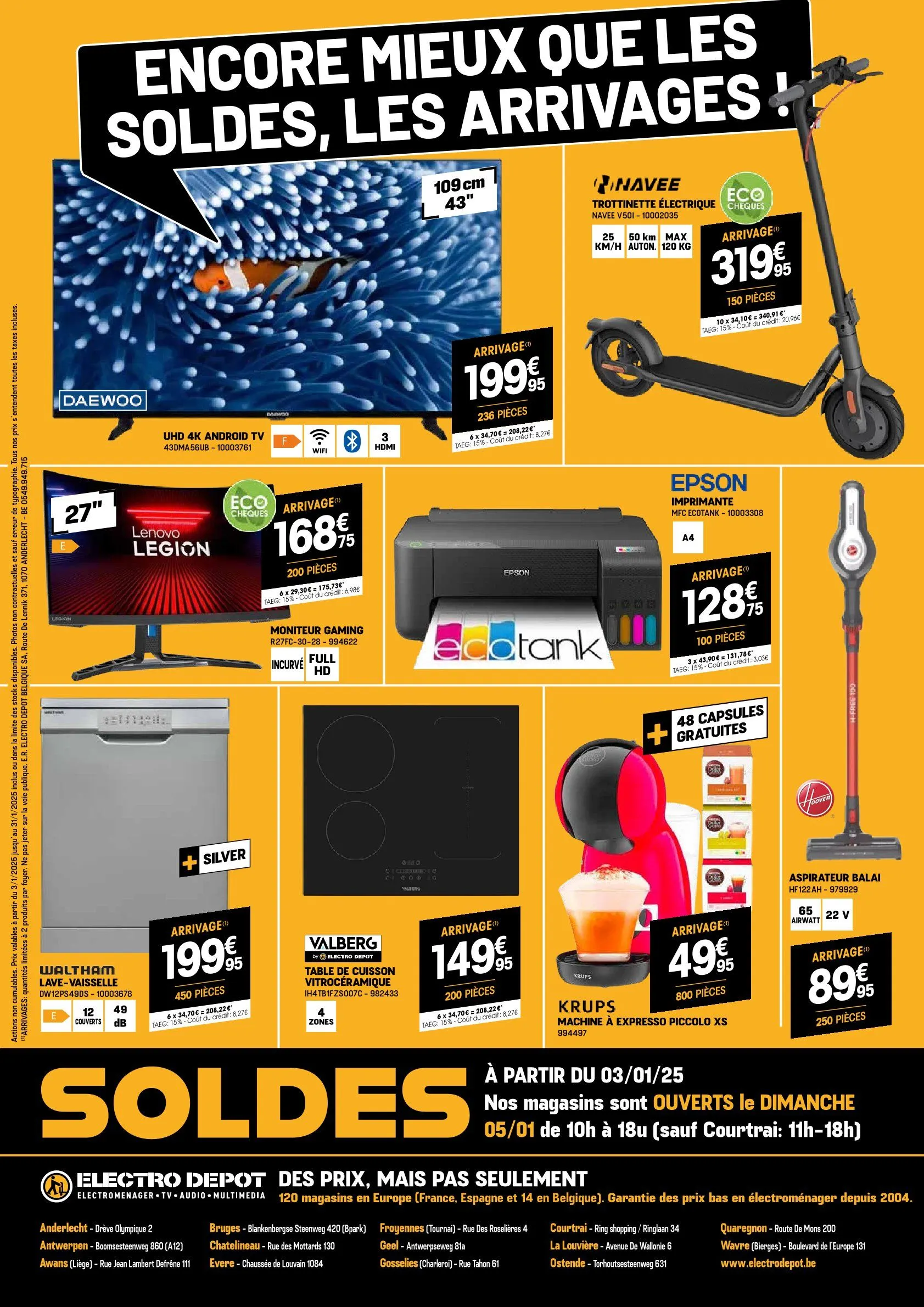 Electro Depot promoties van 3 januari tot 31 januari 2025 - folder pagina 3