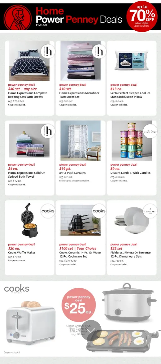 Weekly promotion JCPENNEY Sales spanning from April 27 to May 3 2026 - Page 3 for Catalogue 365