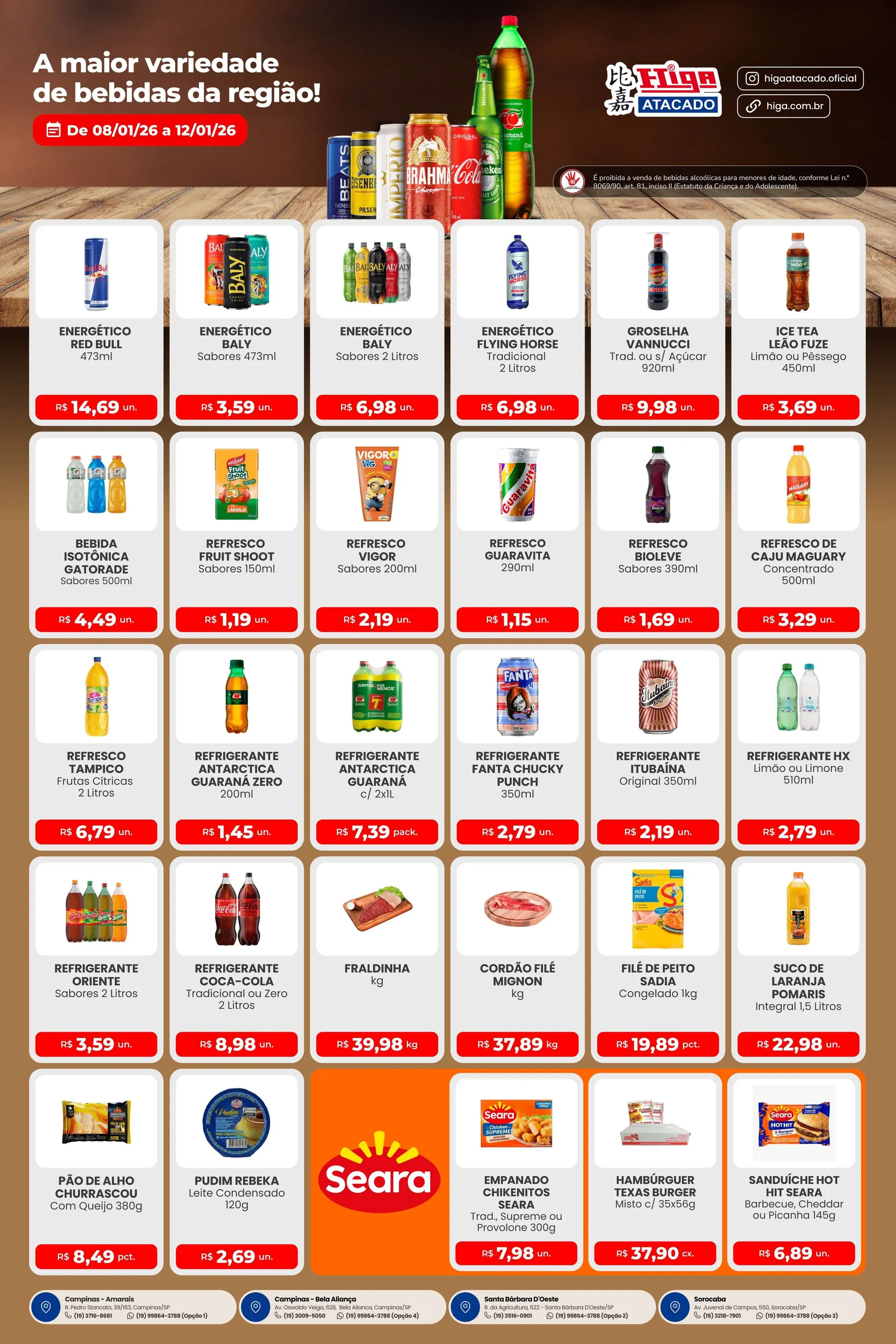 Encarte de Folhetos Higa Atacado  8 de janeiro até 12 de janeiro 2026 - Pagina 3