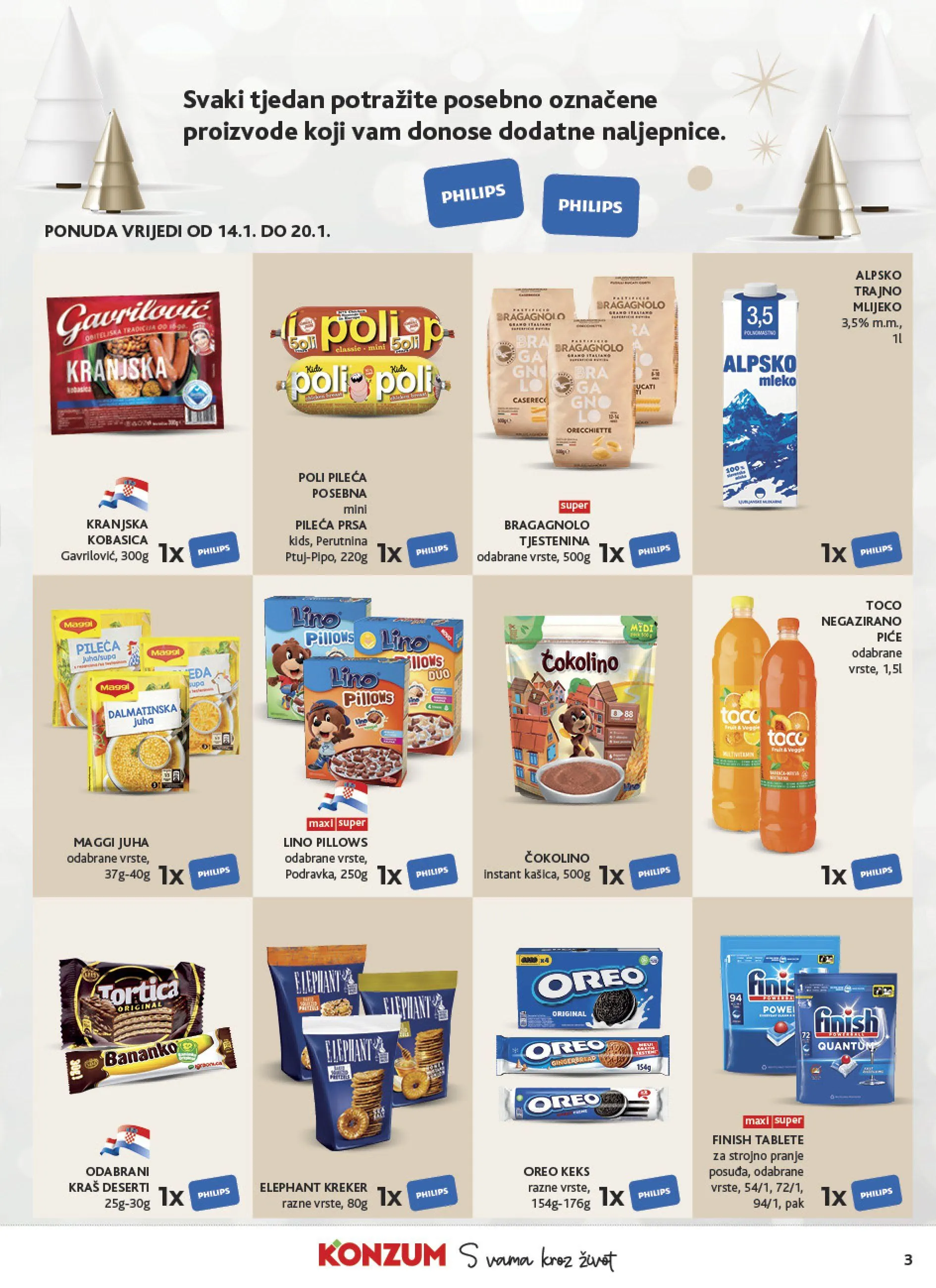Katalog Konzum od 14. siječnja do 20. siječnja 2026. - Pregled Stranica 3