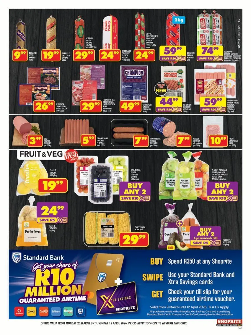  Shoprite Sales from 23 March to 12 April 2026 - Catalogue Page 3