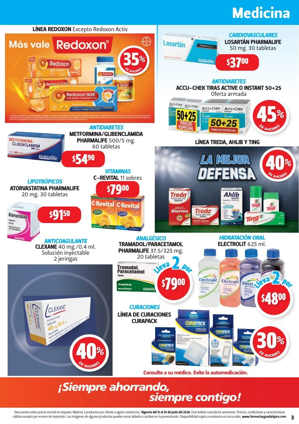Catálogo de  Farmacia Guadalajara Ofertas 15 de junio al 30 de junio 2026 - Pagina 3
