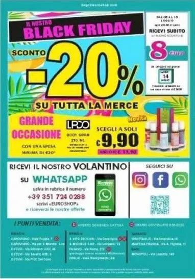 Volantini EUROSHOP Monopoli da 8 luglio a 13 luglio di 2025 - Pagina del volantino 2