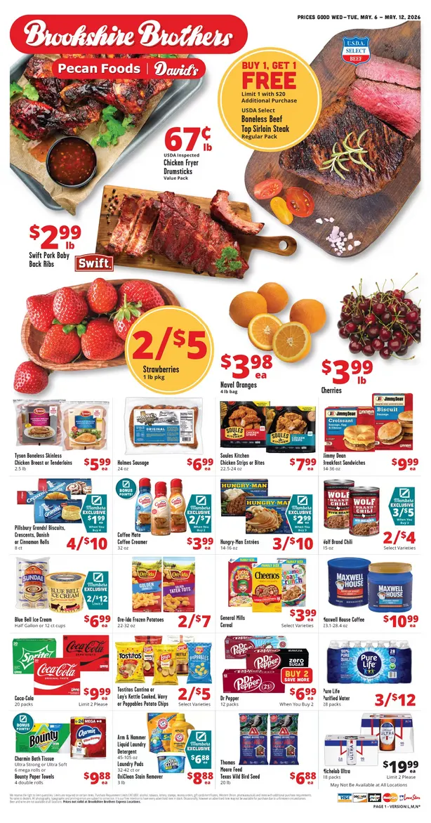Weekly ad Brookshire Brothers  Sales from May 6 to May 12 2026 - Page 