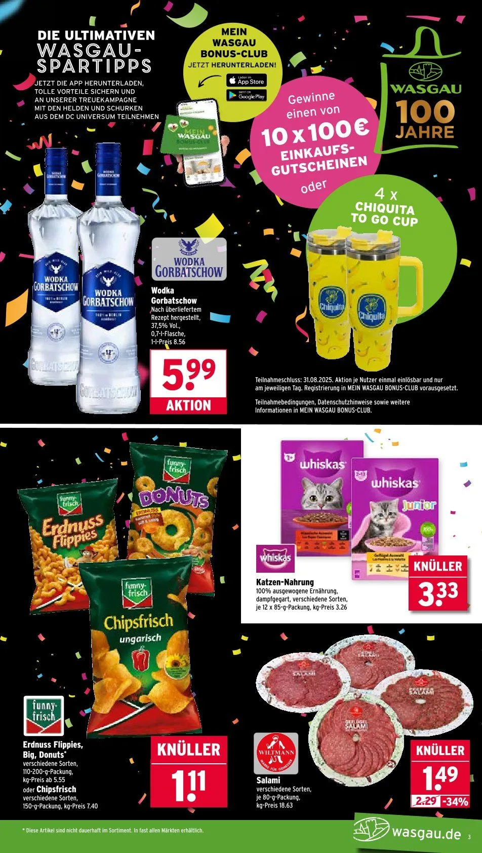 Wasgau Angebote von 25. August bis 30. August 2025 - Prospekt seite 3
