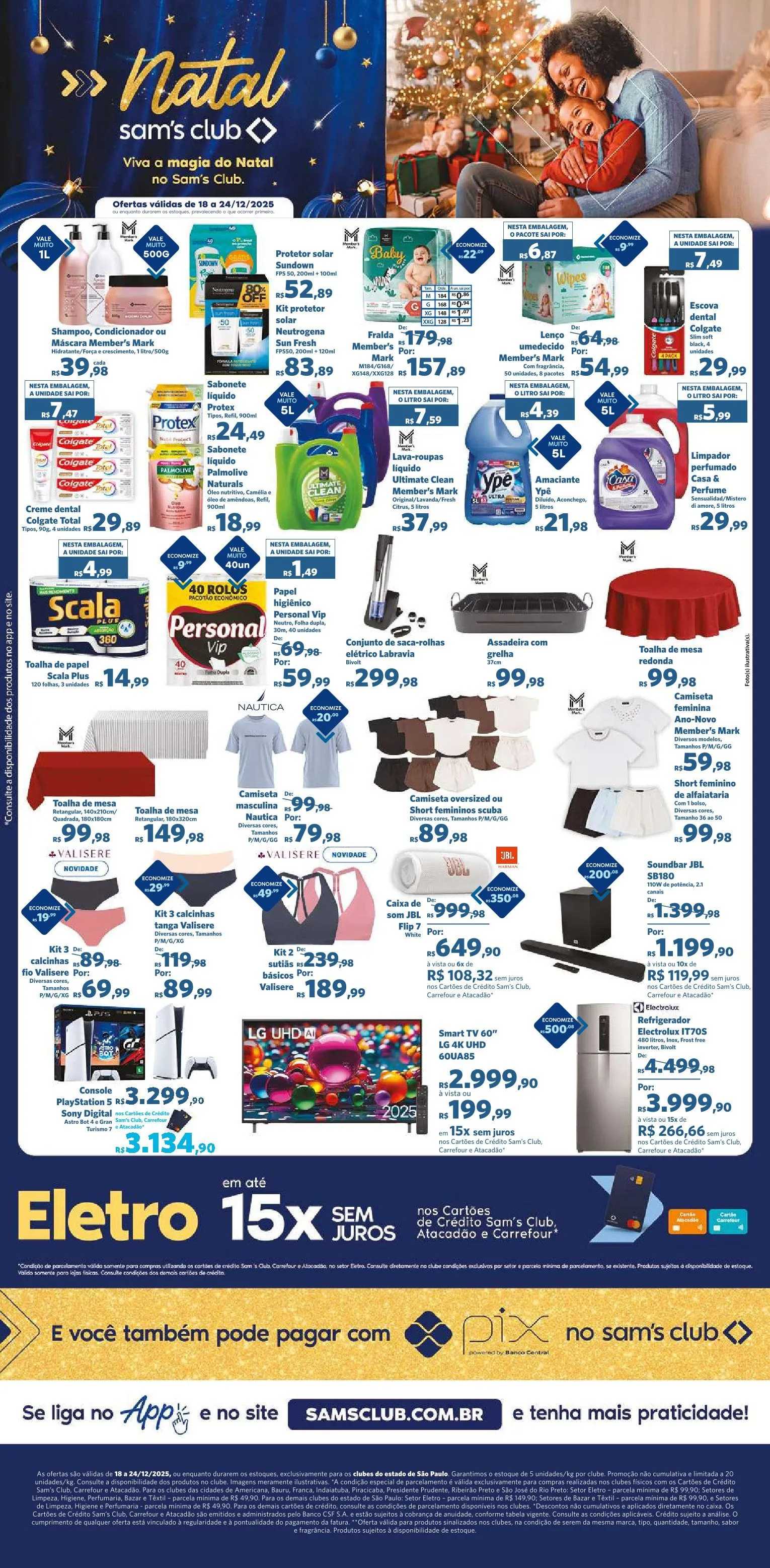 Encarte de Sam's Club Ofertas 18 de dezembro até 24 de dezembro 2025 - Pagina 3
