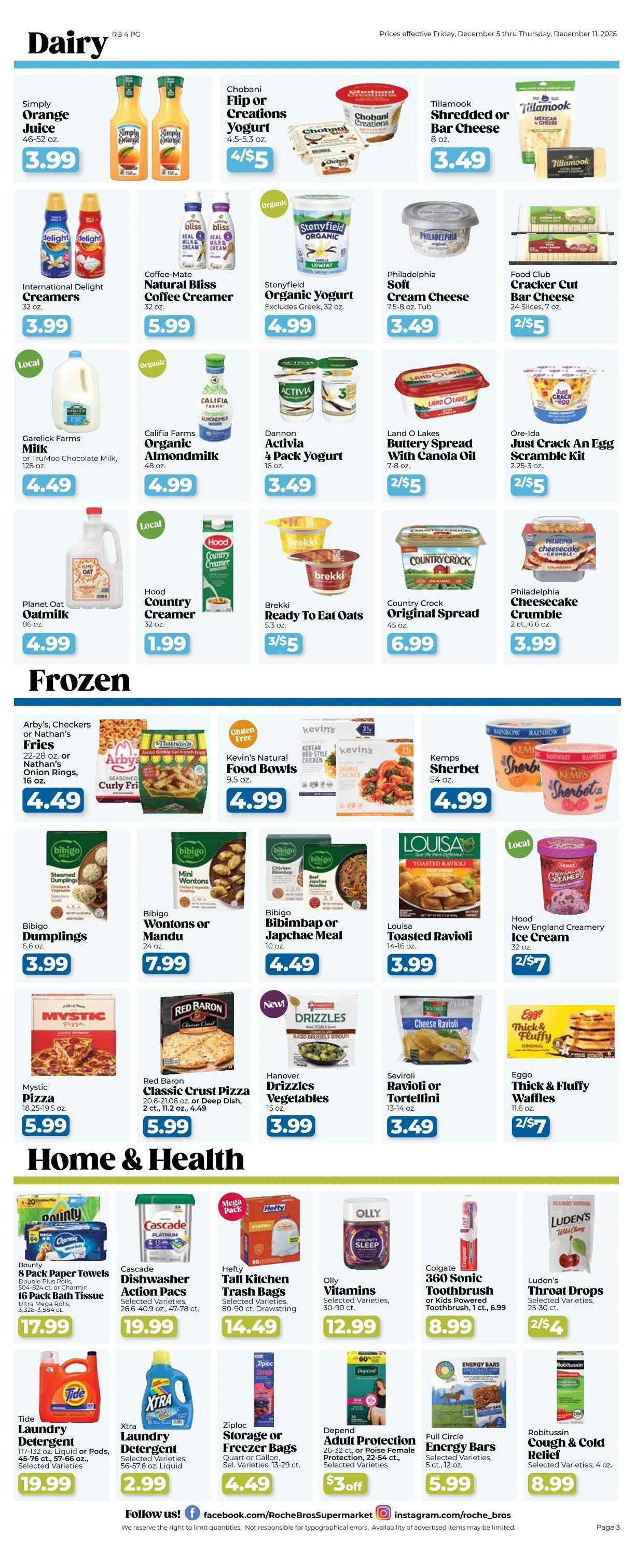 Weekly ad Roche Bros. Sales from December 5 to December 11 2025 - Page 3