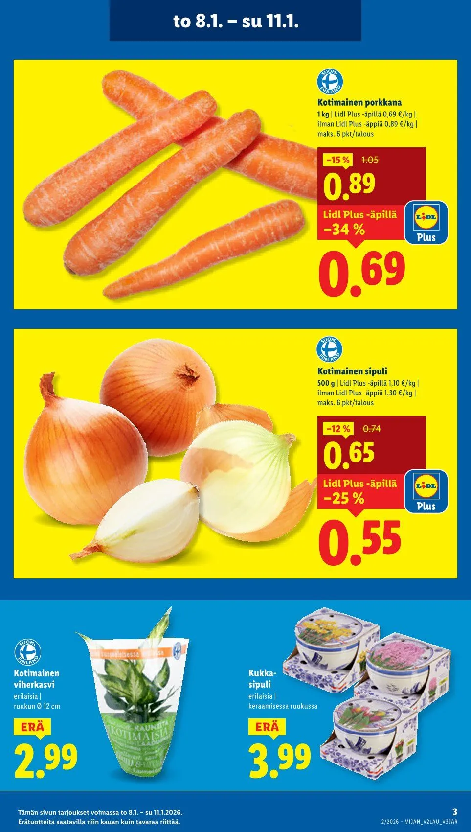 Kaupan Lidl tarjoukset voimassa alkaen 8. tammikuuta - 11. tammikuuta 2026 - Tarjouslehti sivu 3