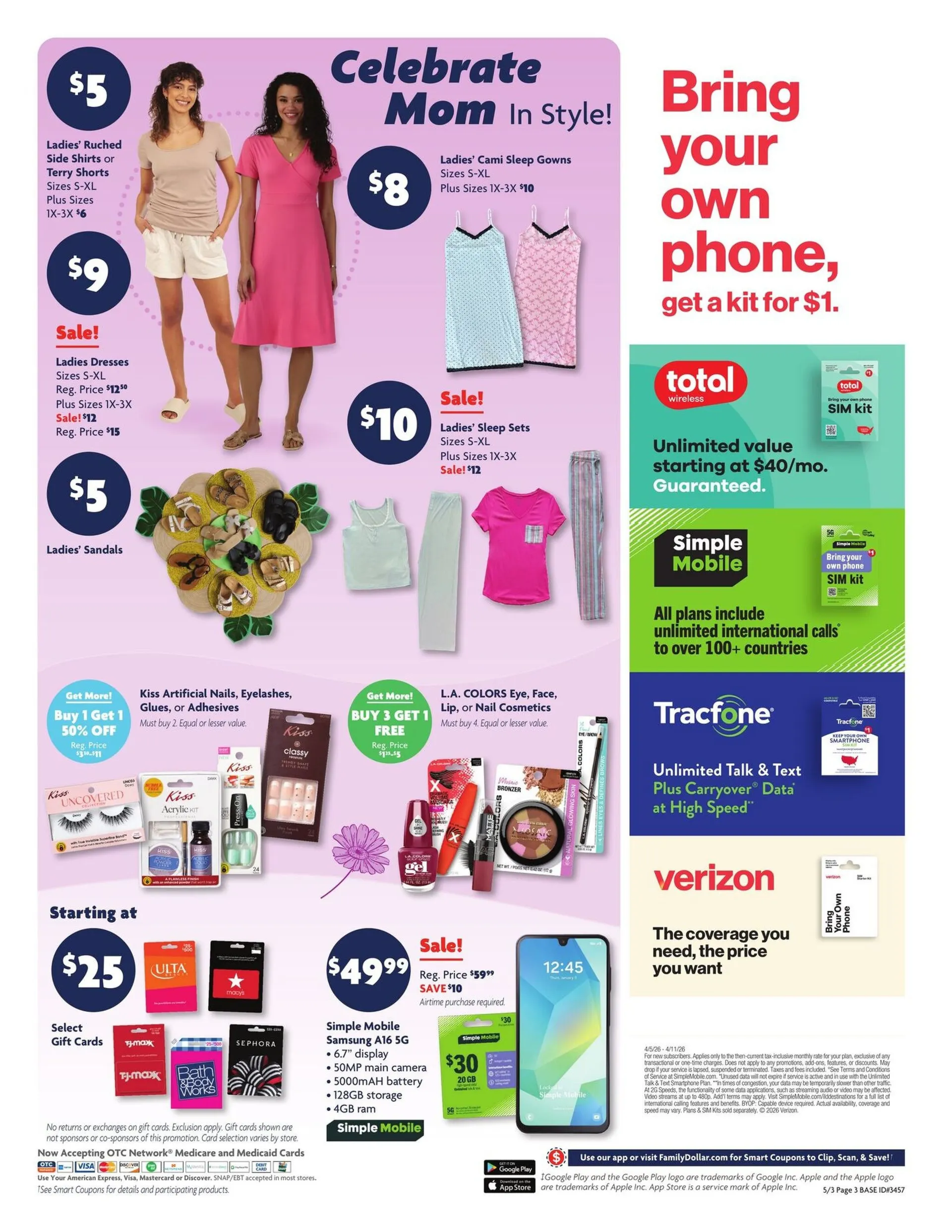 Weekly promotion Family Dollar Sales spanning from May 3 to May 10 2026 - Page 3 for Catalogue 365