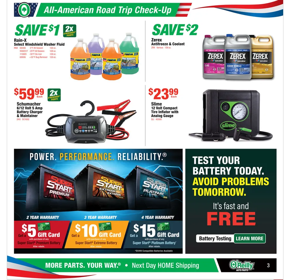 Weekly ad  O'Reilly Auto Parts Sales from July 24 to July 28 2026 - Page 3