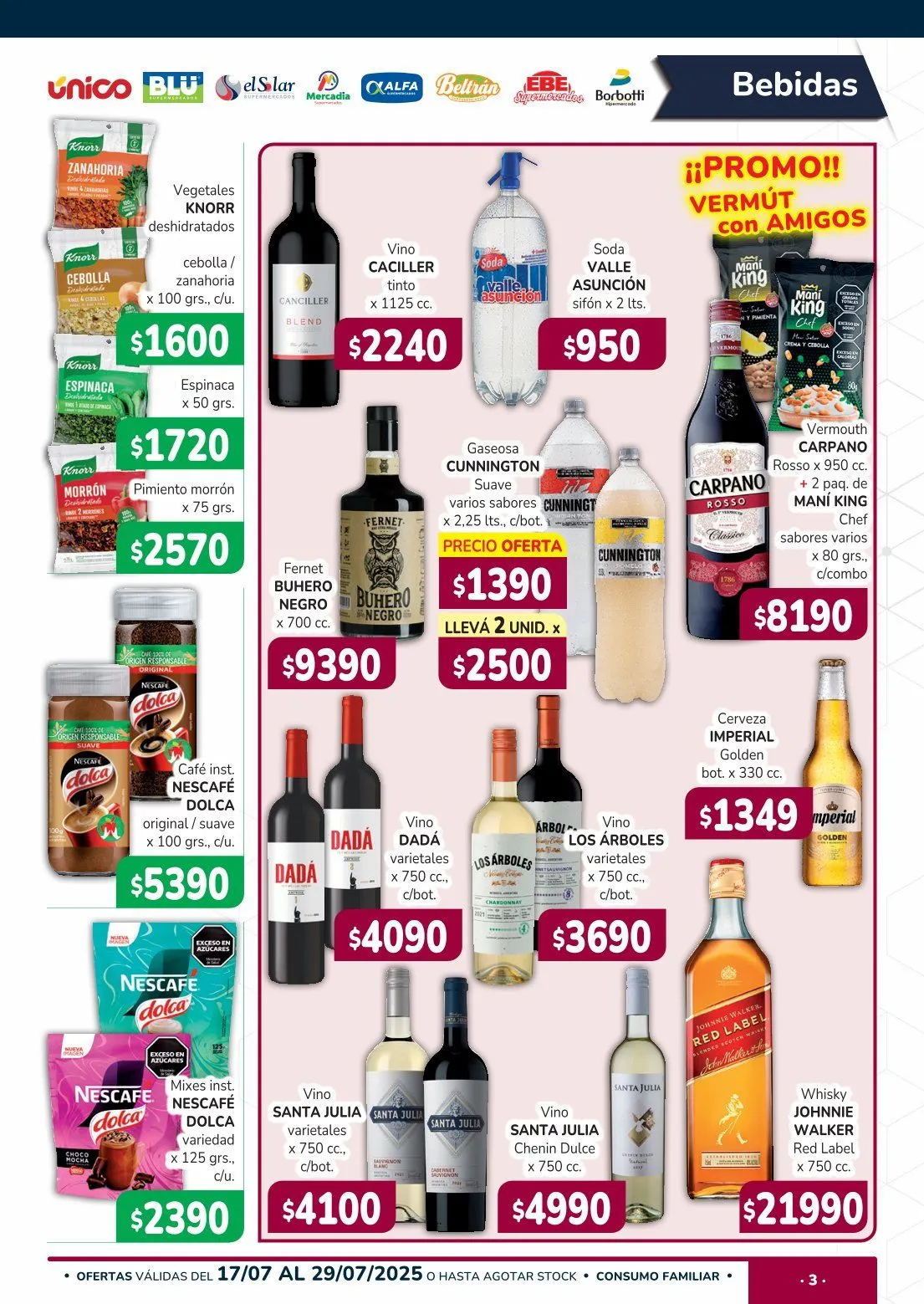 Ofertas de Ofertas Único Supermercados 17 de julio al 29 de julio 2025 - Página 3 del catálogo
