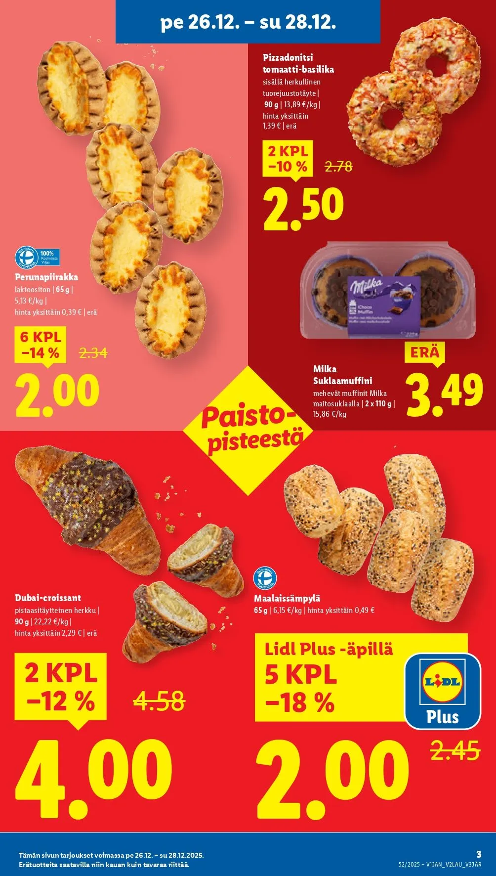 Kaupan Lidl tarjoukset voimassa alkaen 26. joulukuuta - 28. joulukuuta 2025 - Tarjouslehti sivu 3