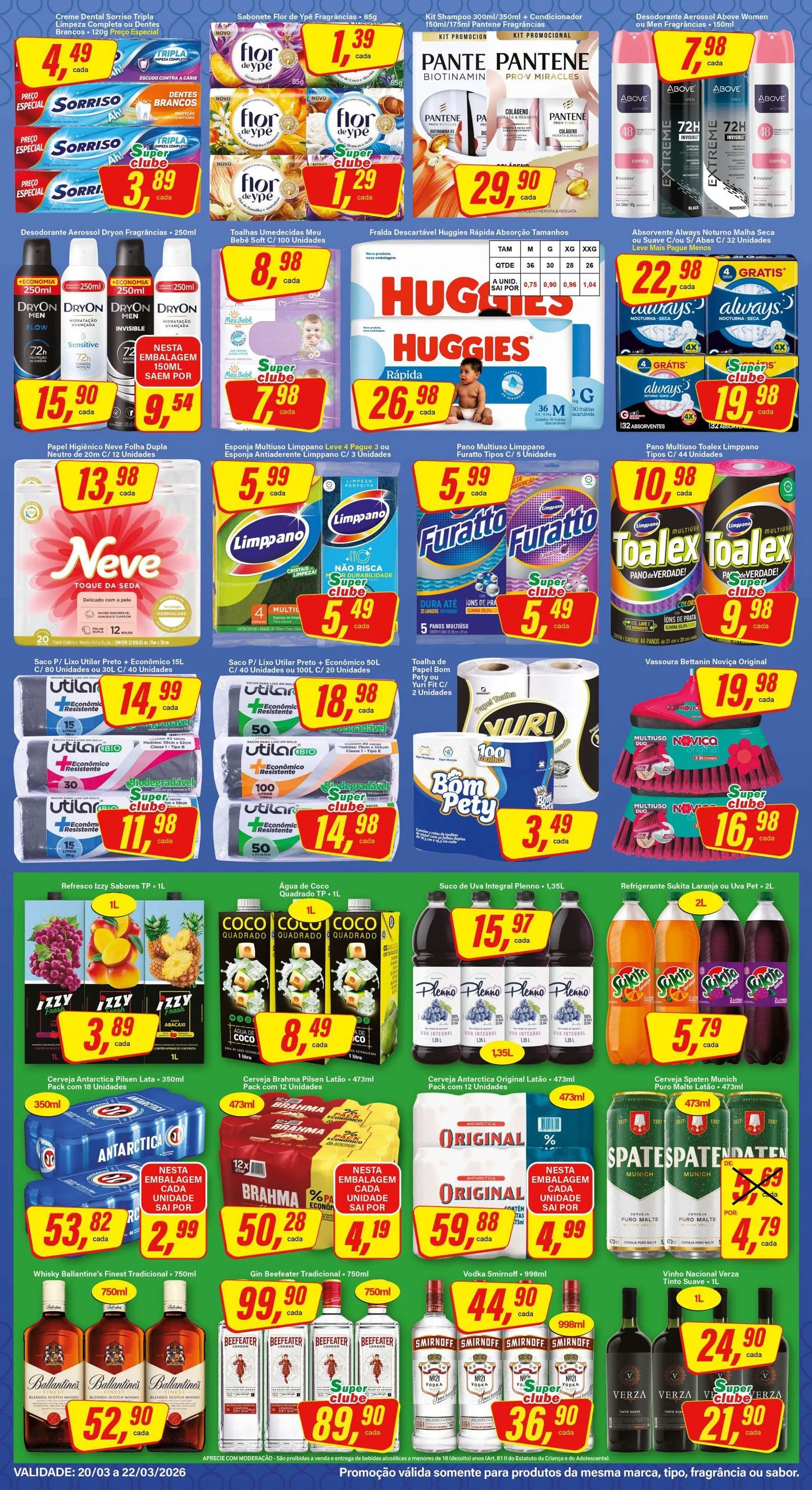 Encarte de Folhetos Rede Supermarket 20 de março até 22 de março 2026 - Pagina 3