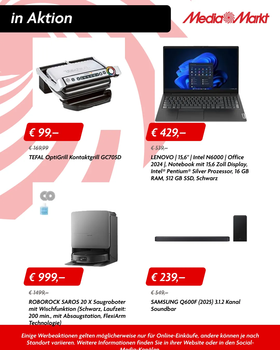 Mediamarkt von 20. Juli bis 8. August 2026 - Flugblätt seite 3