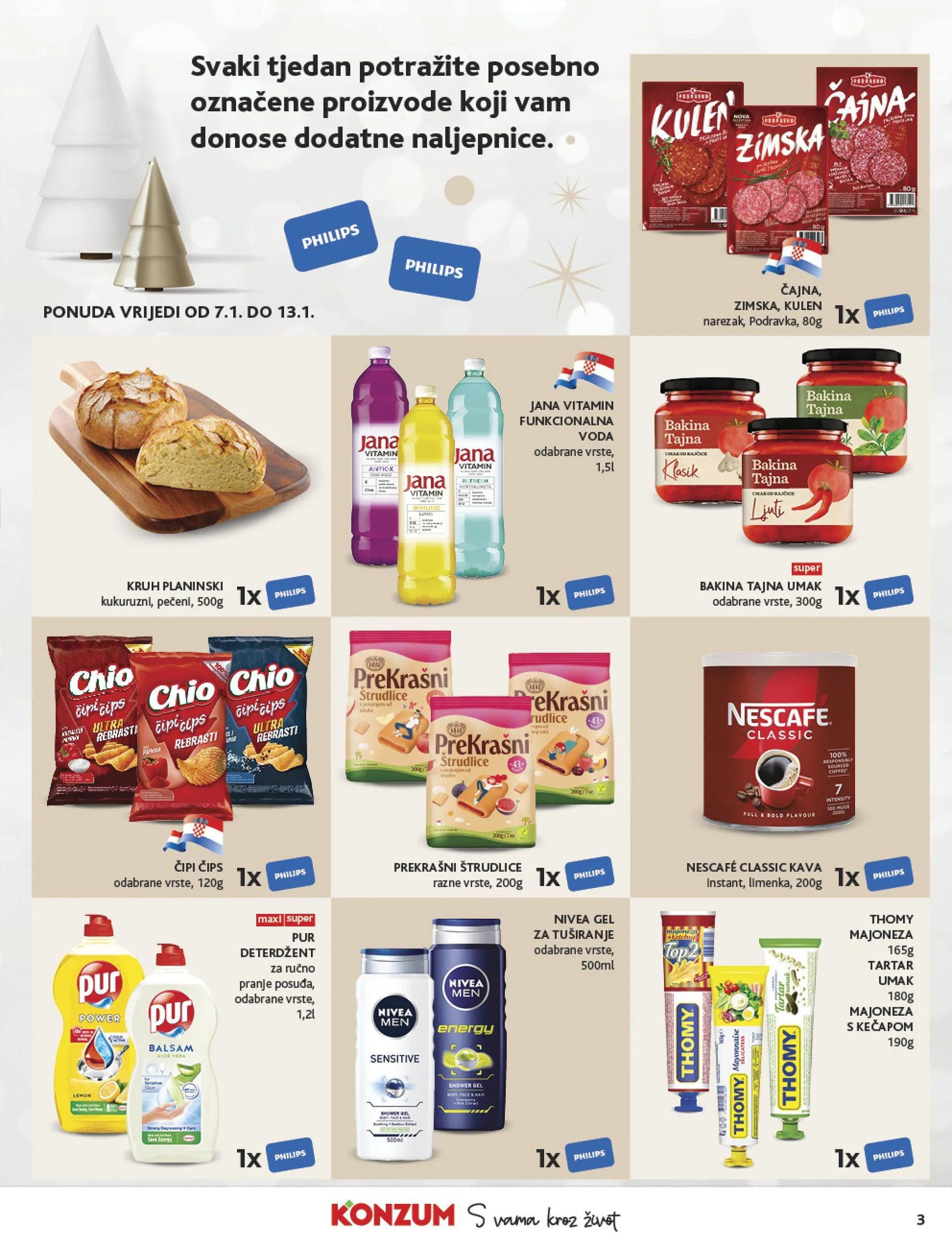 Katalog Konzum od 7. siječnja do 13. siječnja 2026. - Pregled Stranica 3