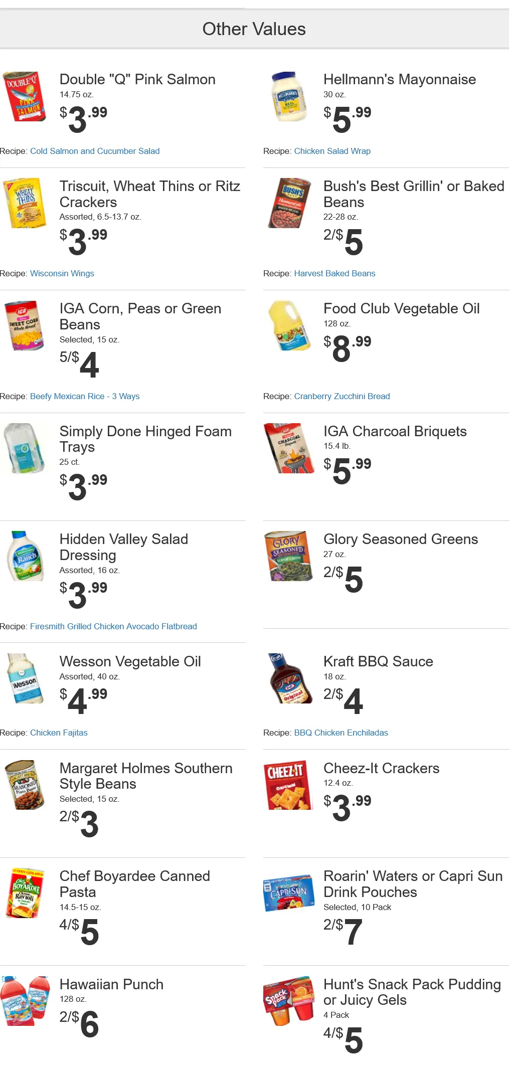 Weekly ad Rowe's IGA Supermarkets Sales from July 8 to July 14 2026 - Page 4
