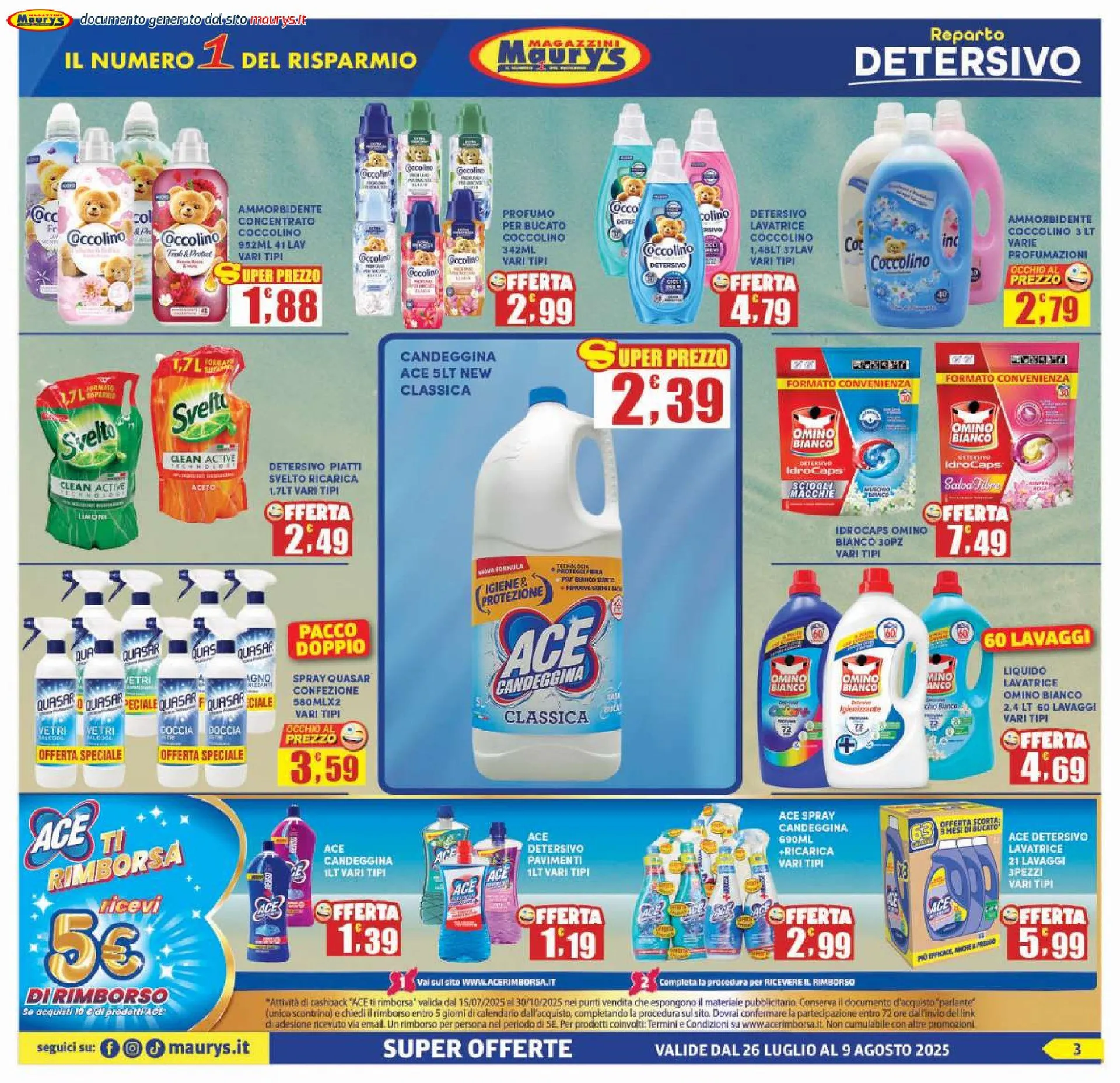 Maury's Volantino da 25 luglio a 9 agosto di 2025 - Pagina del volantino 3